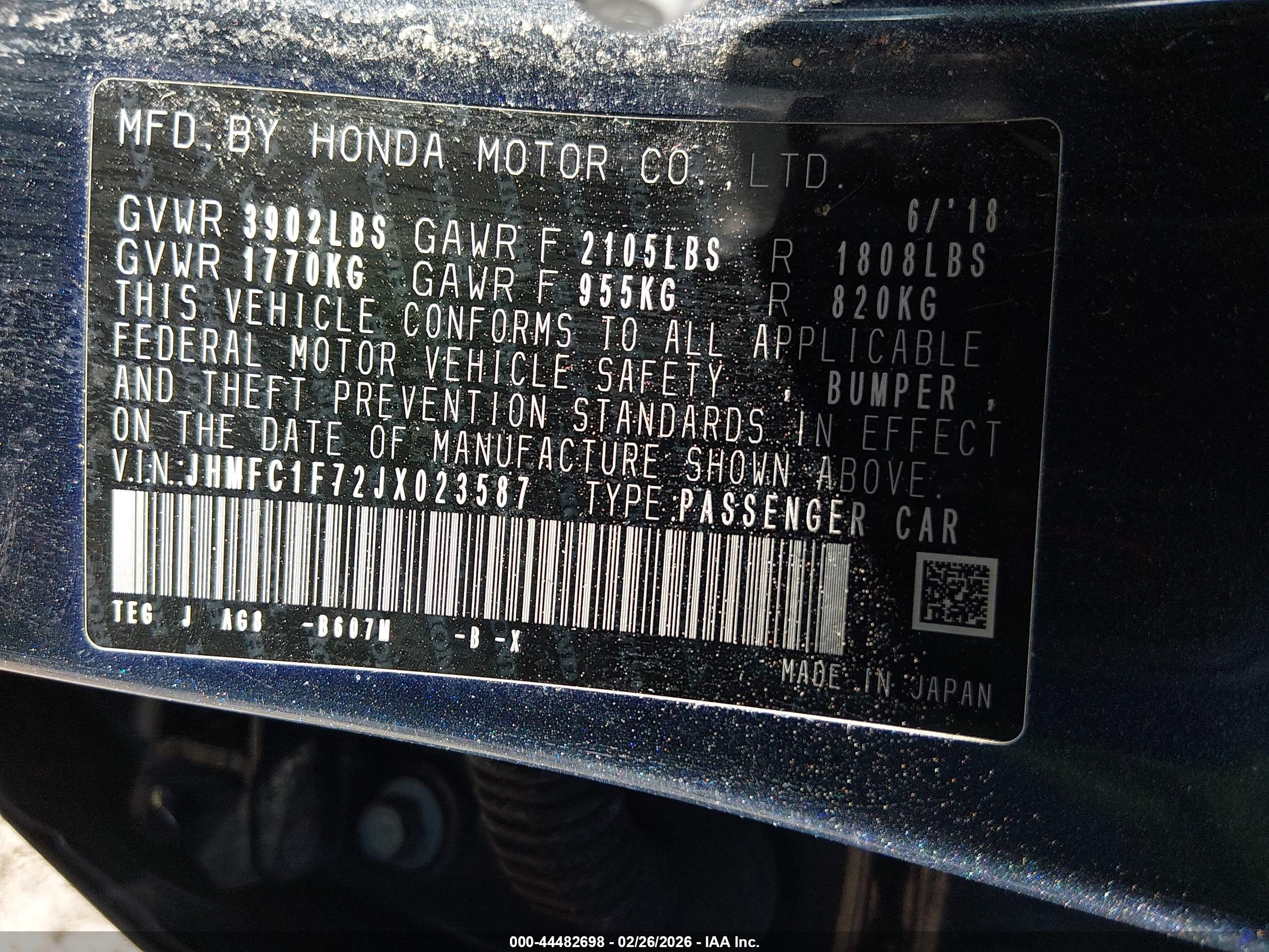 HONDA CIVIC image 9