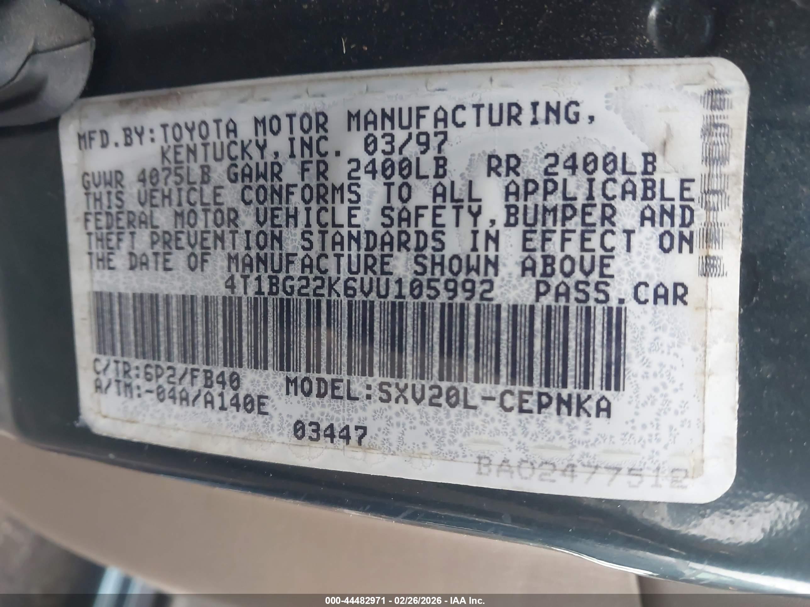 TOYOTA CAMRY image 9