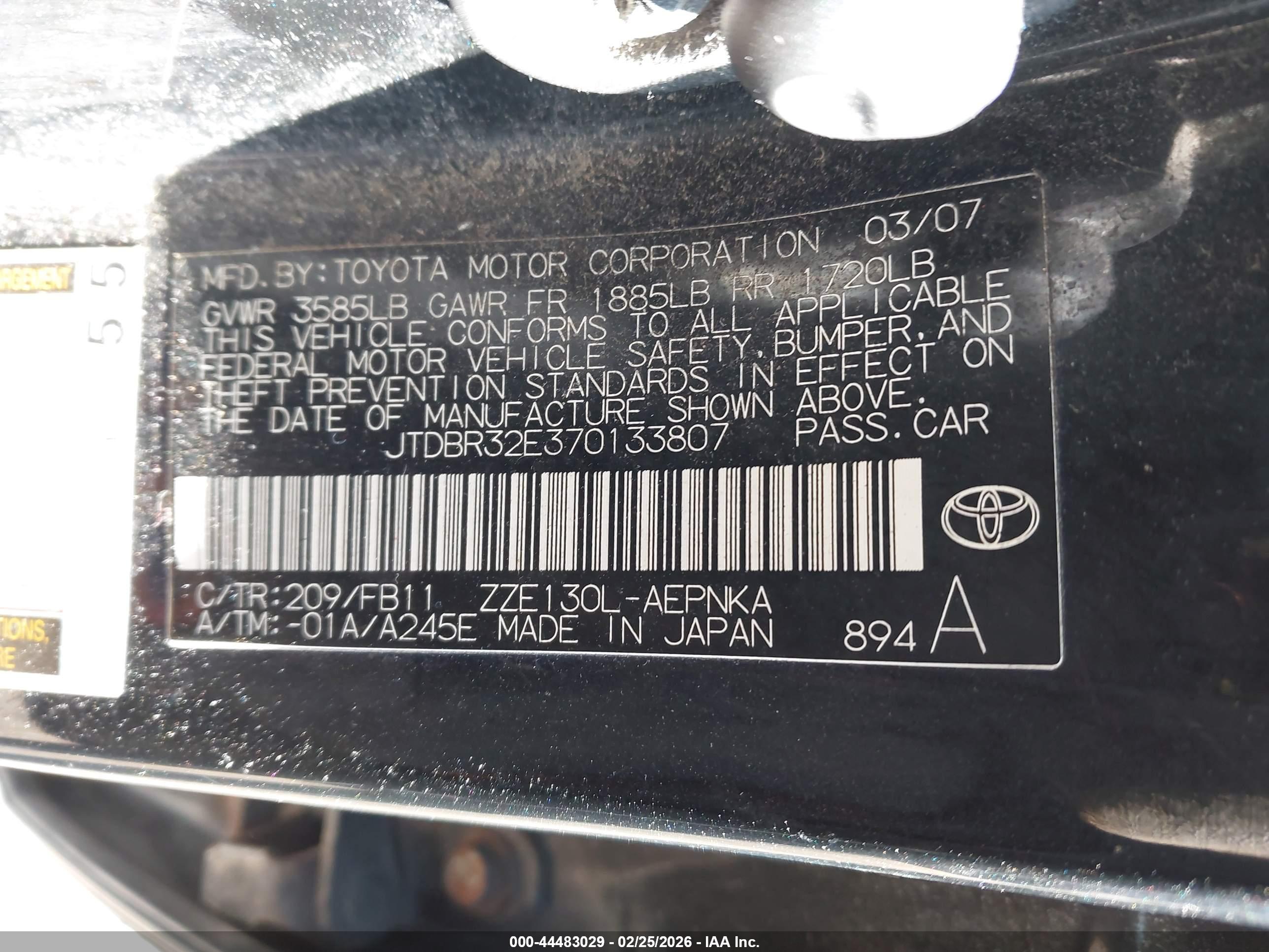 TOYOTA COROLLA image 9