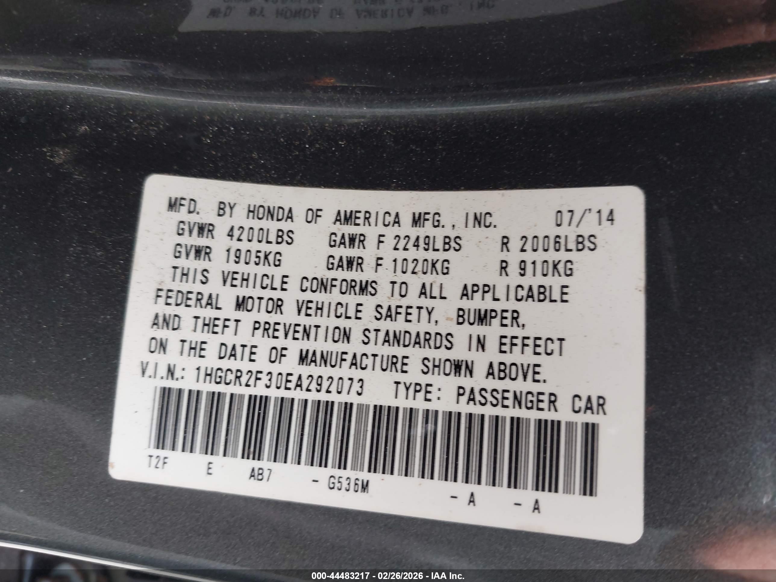 HONDA ACCORD image 9
