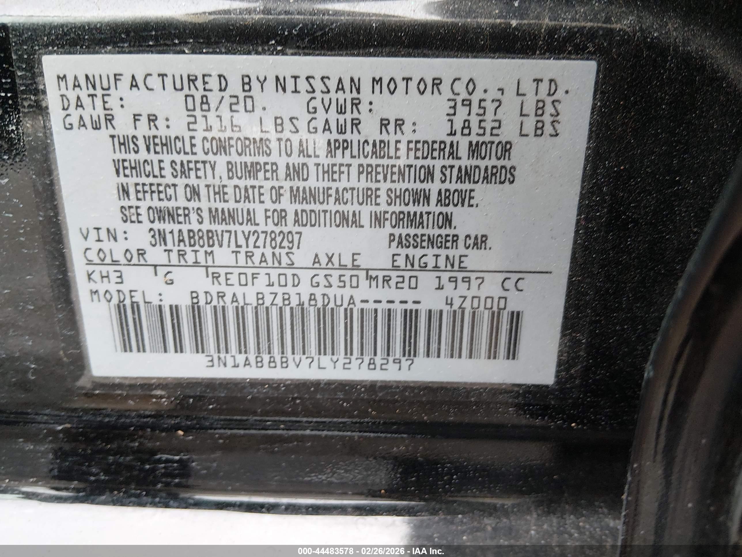 NISSAN SENTRA image 9