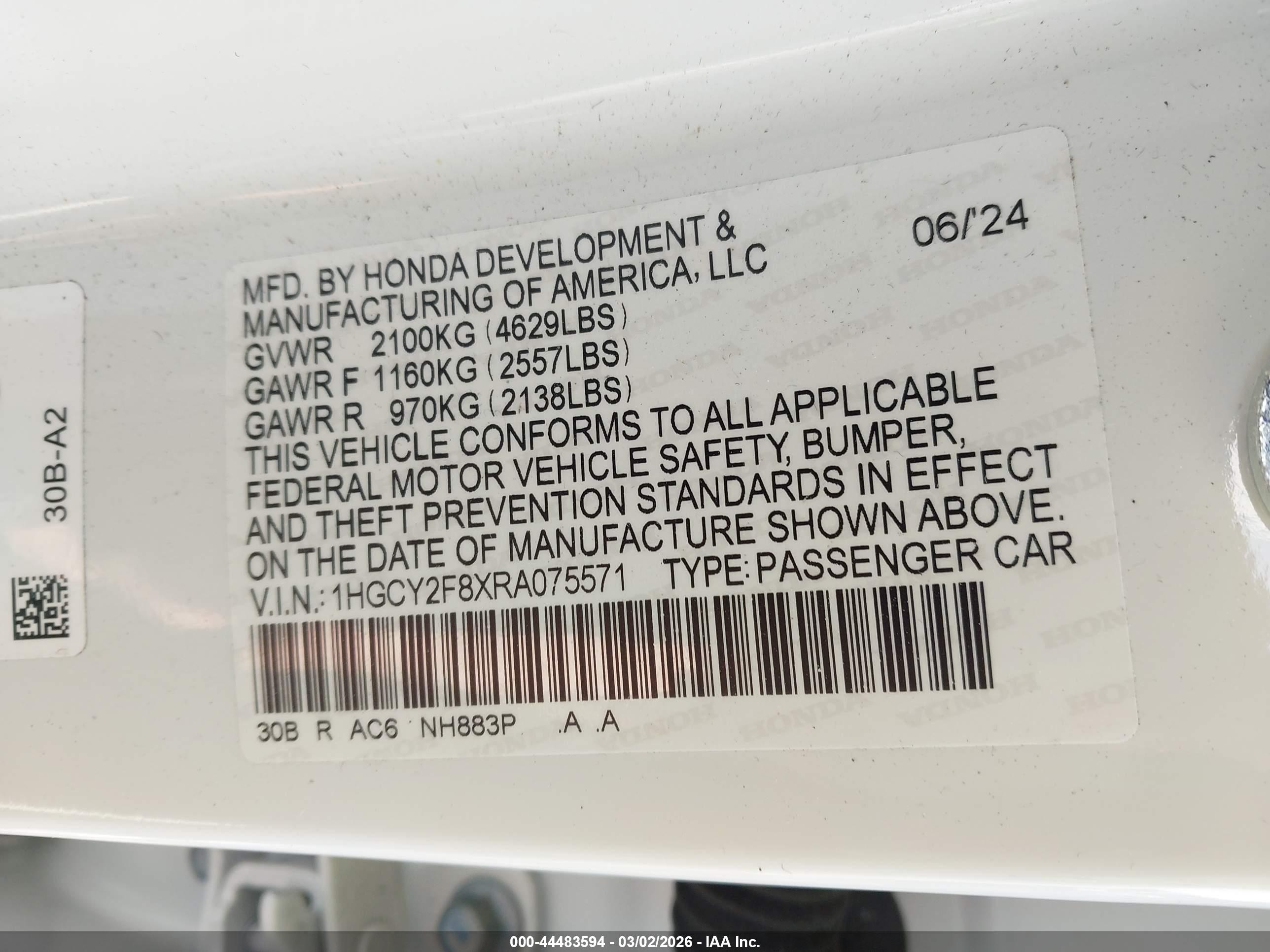 HONDA ACCORD image 9