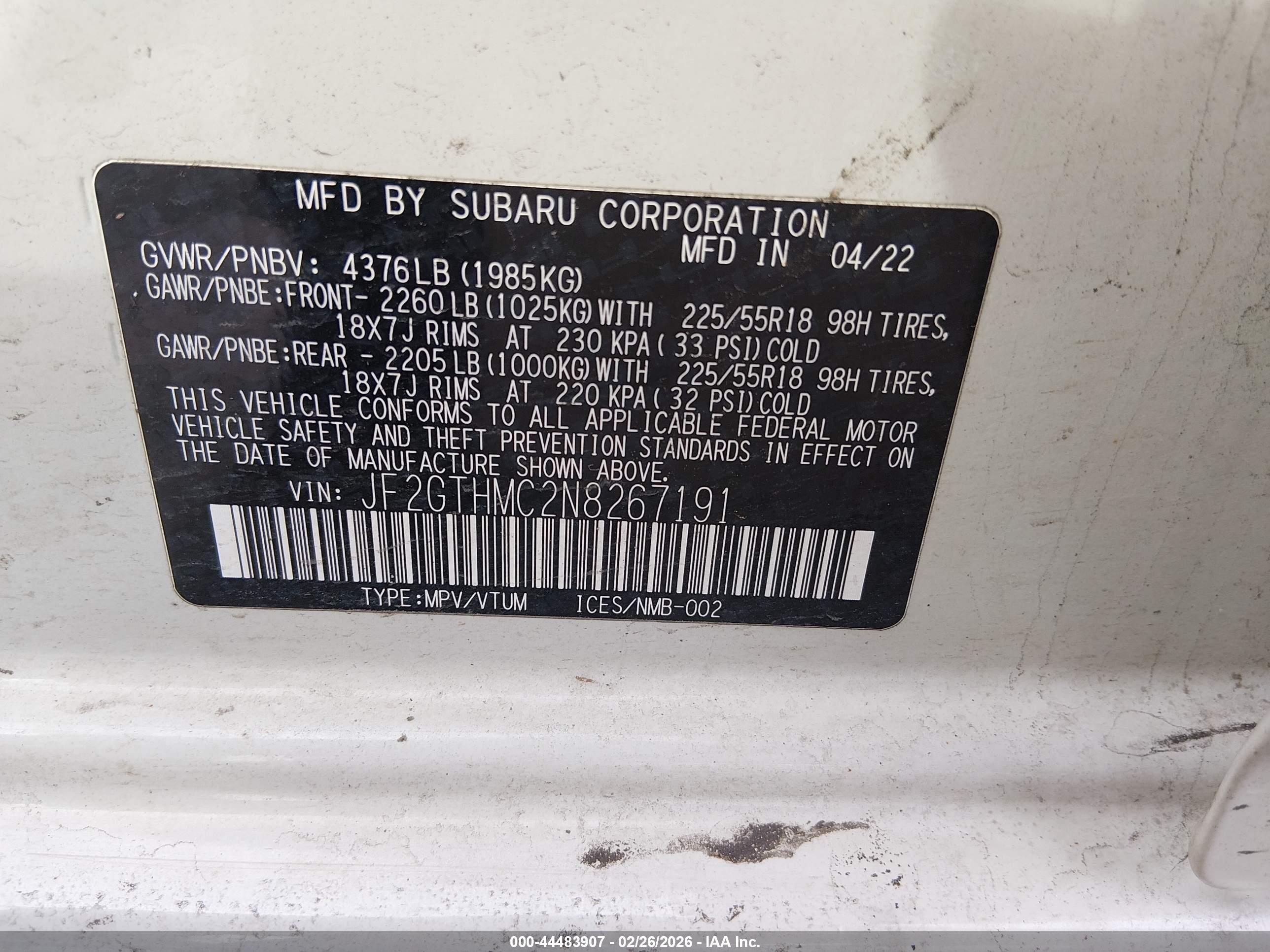 SUBARU CROSSTREK image 9