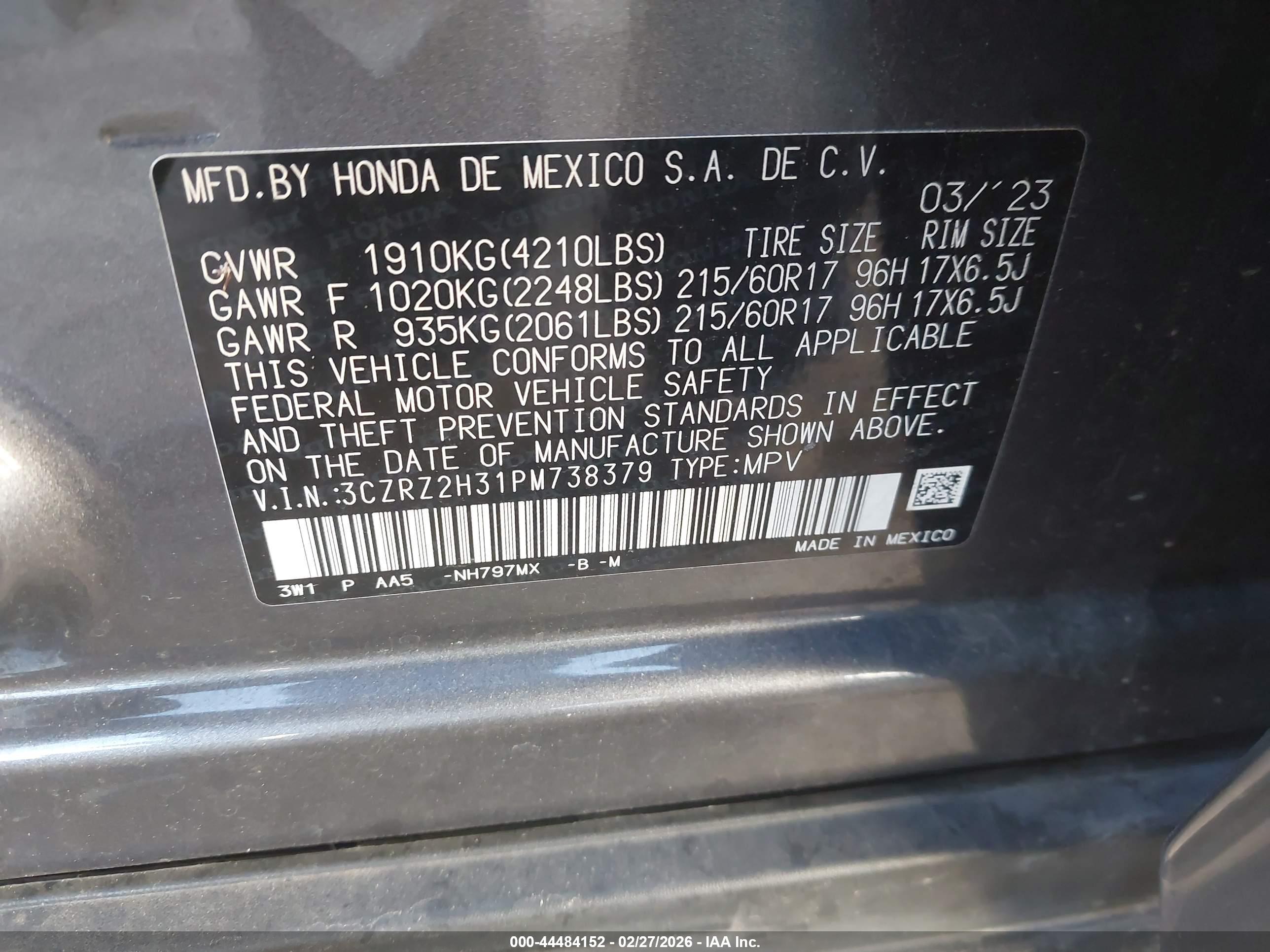 HONDA HR-V image 9