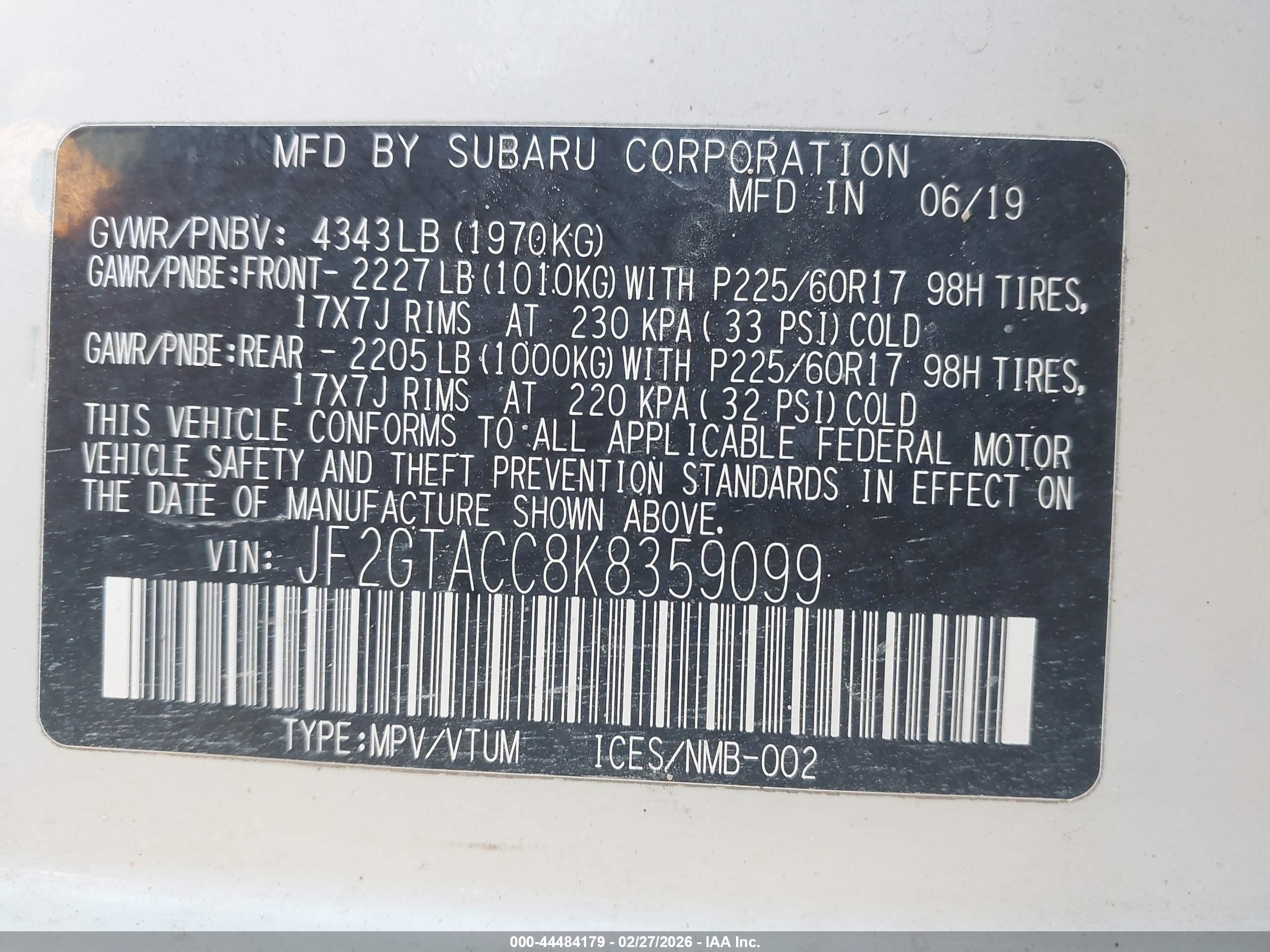 SUBARU CROSSTREK image 9