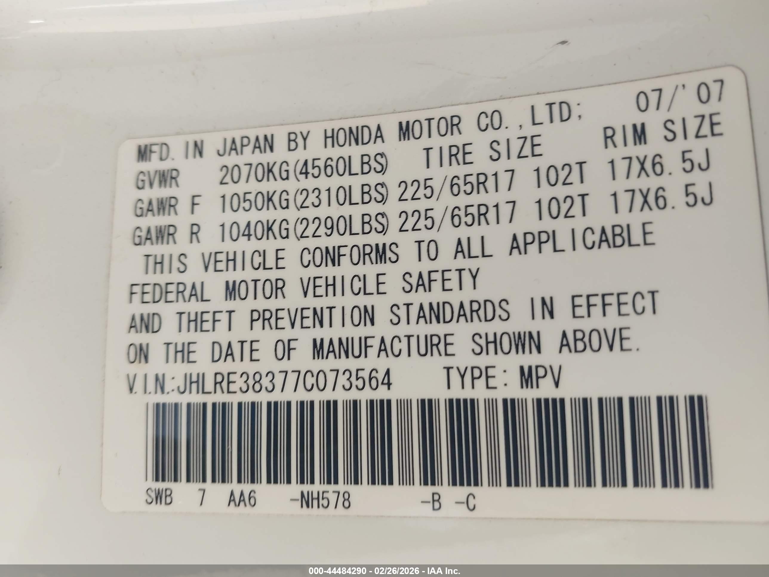 HONDA CR-V image 9