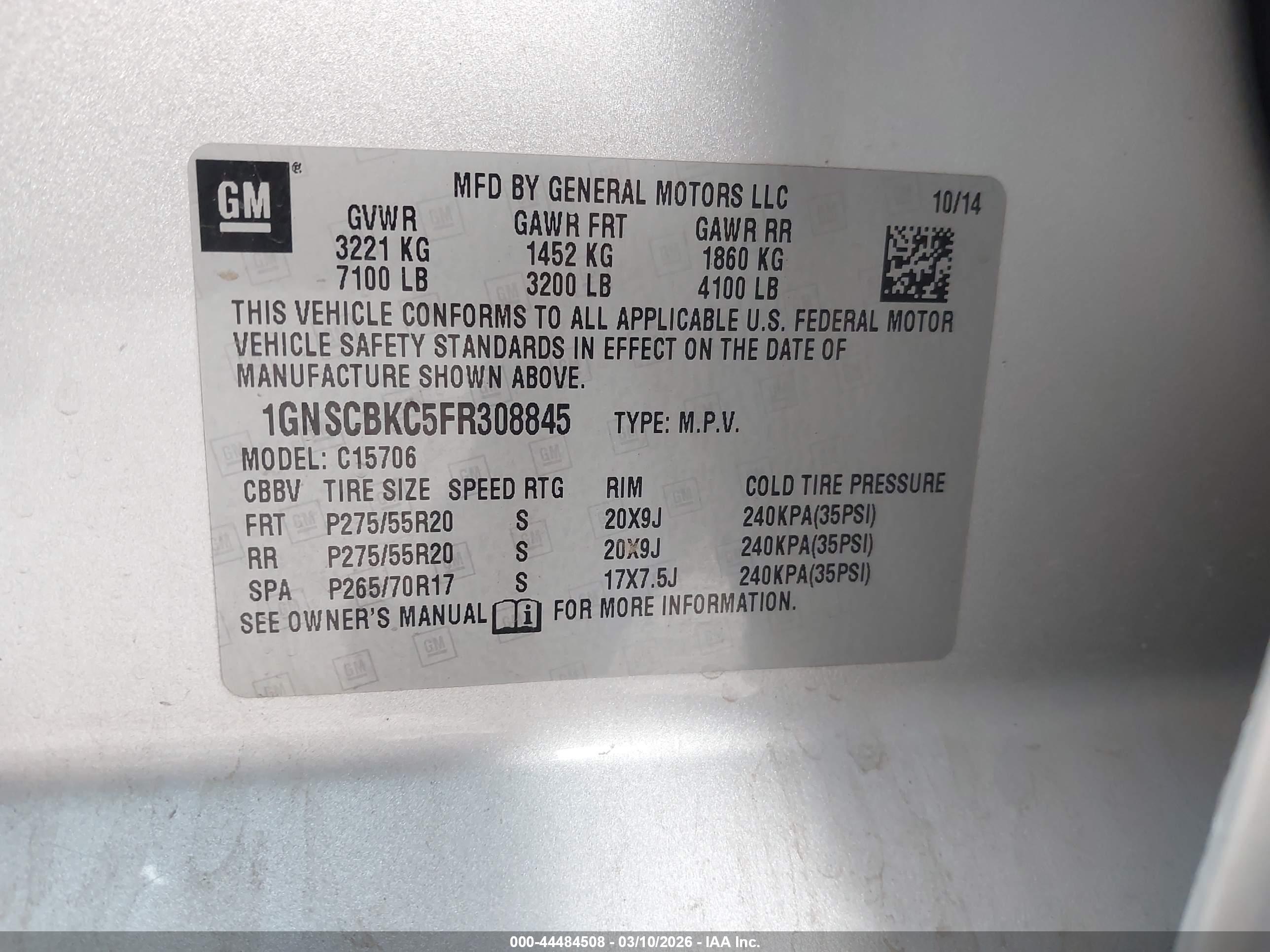 CHEVROLET TAHOE image 9