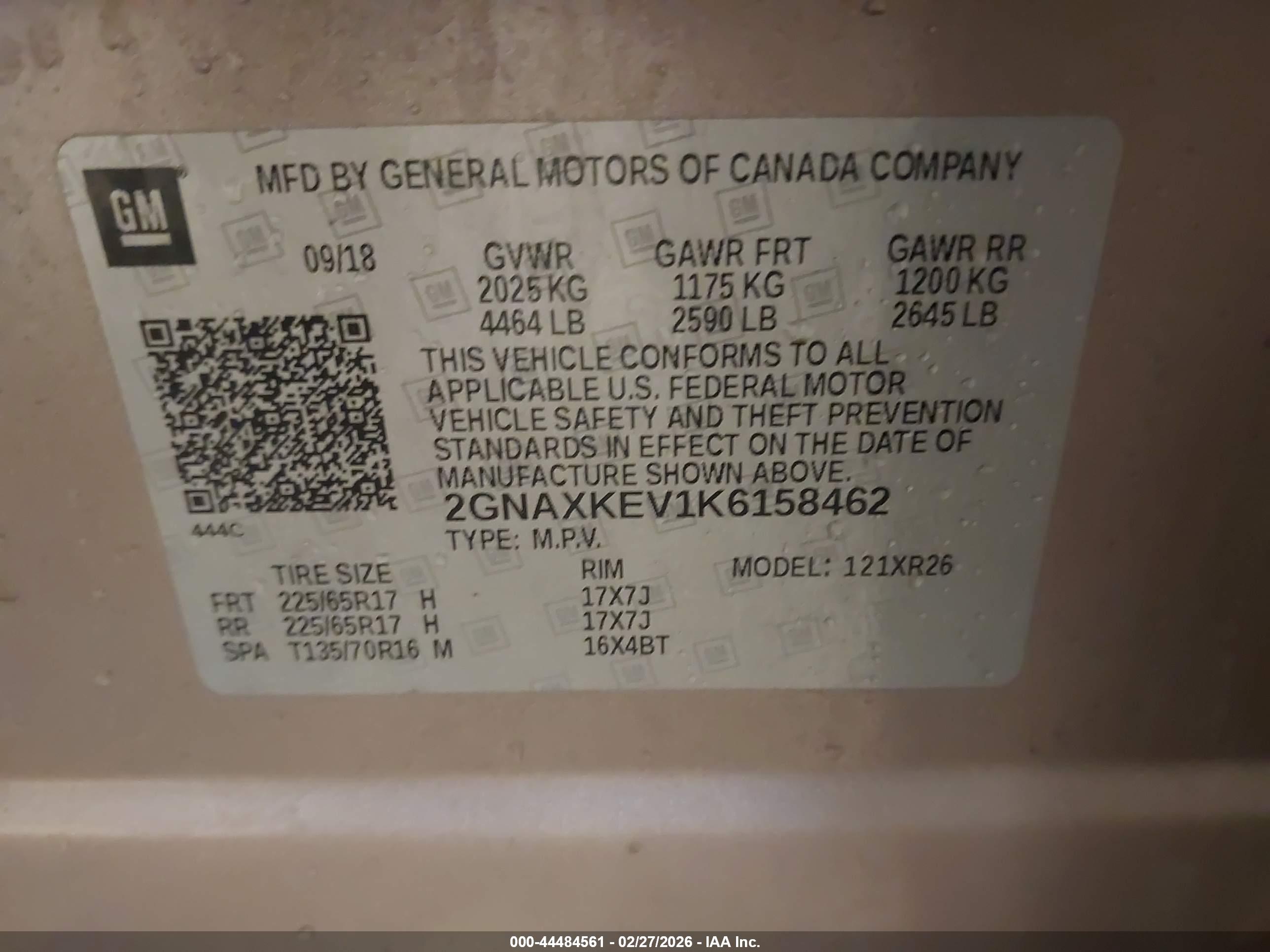 CHEVROLET EQUINOX image 9