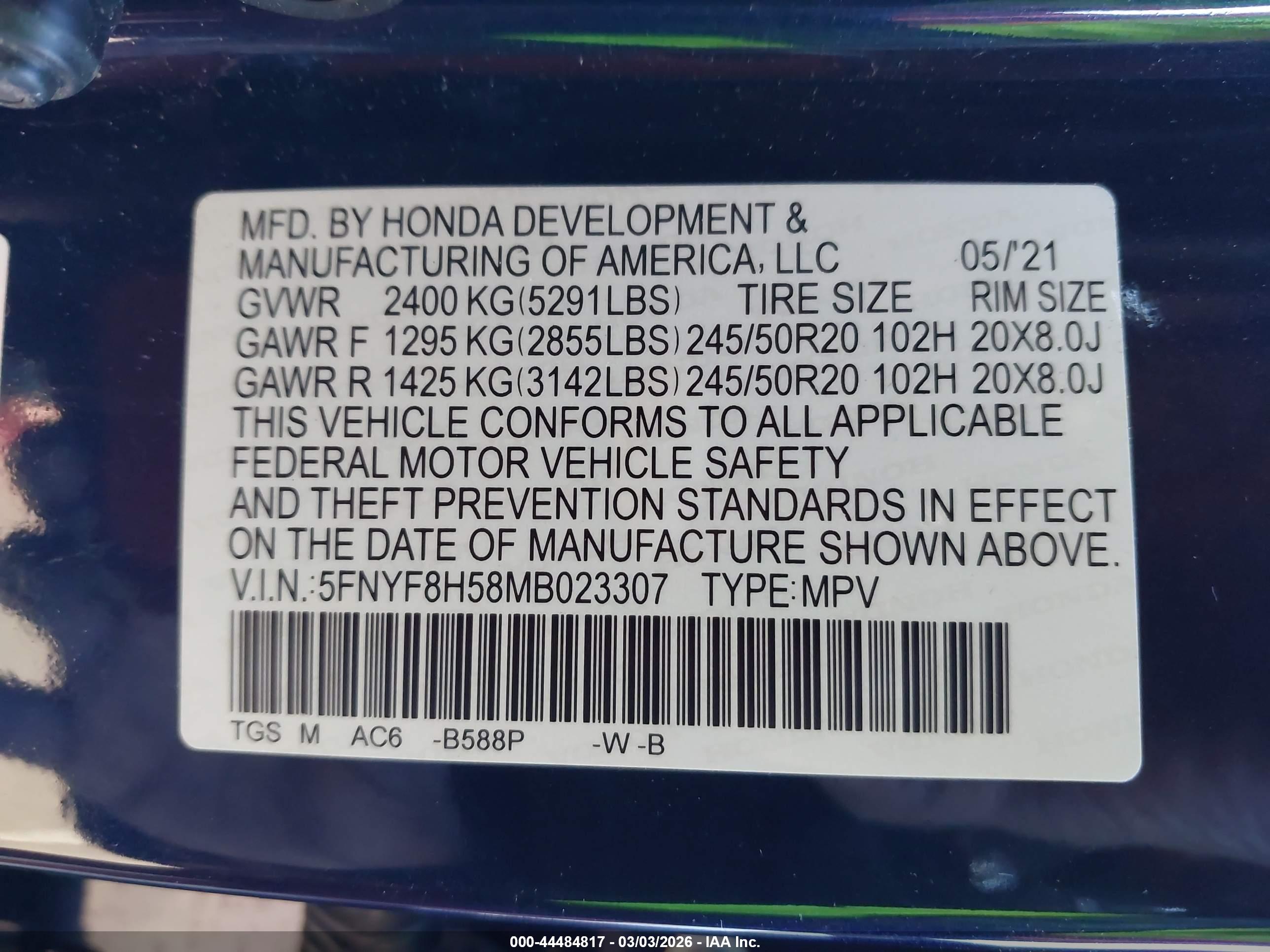 HONDA PASSPORT image 9