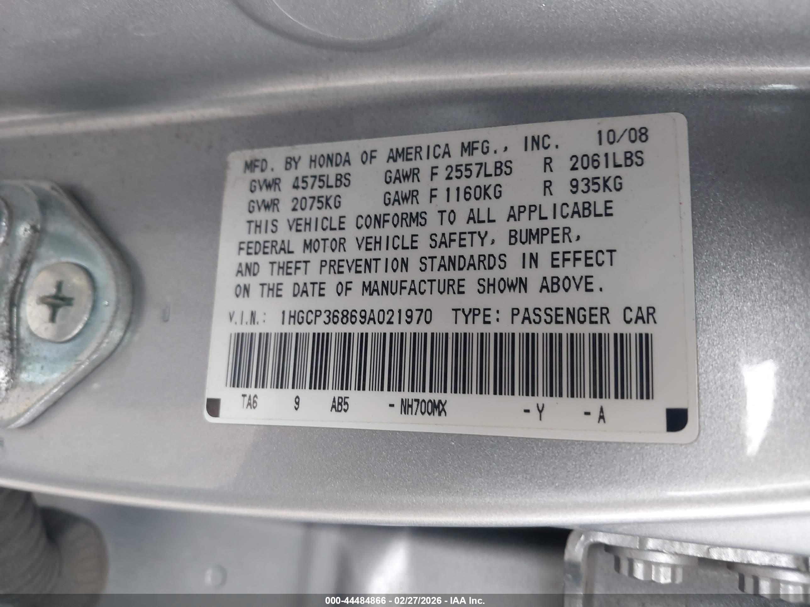 HONDA ACCORD image 9