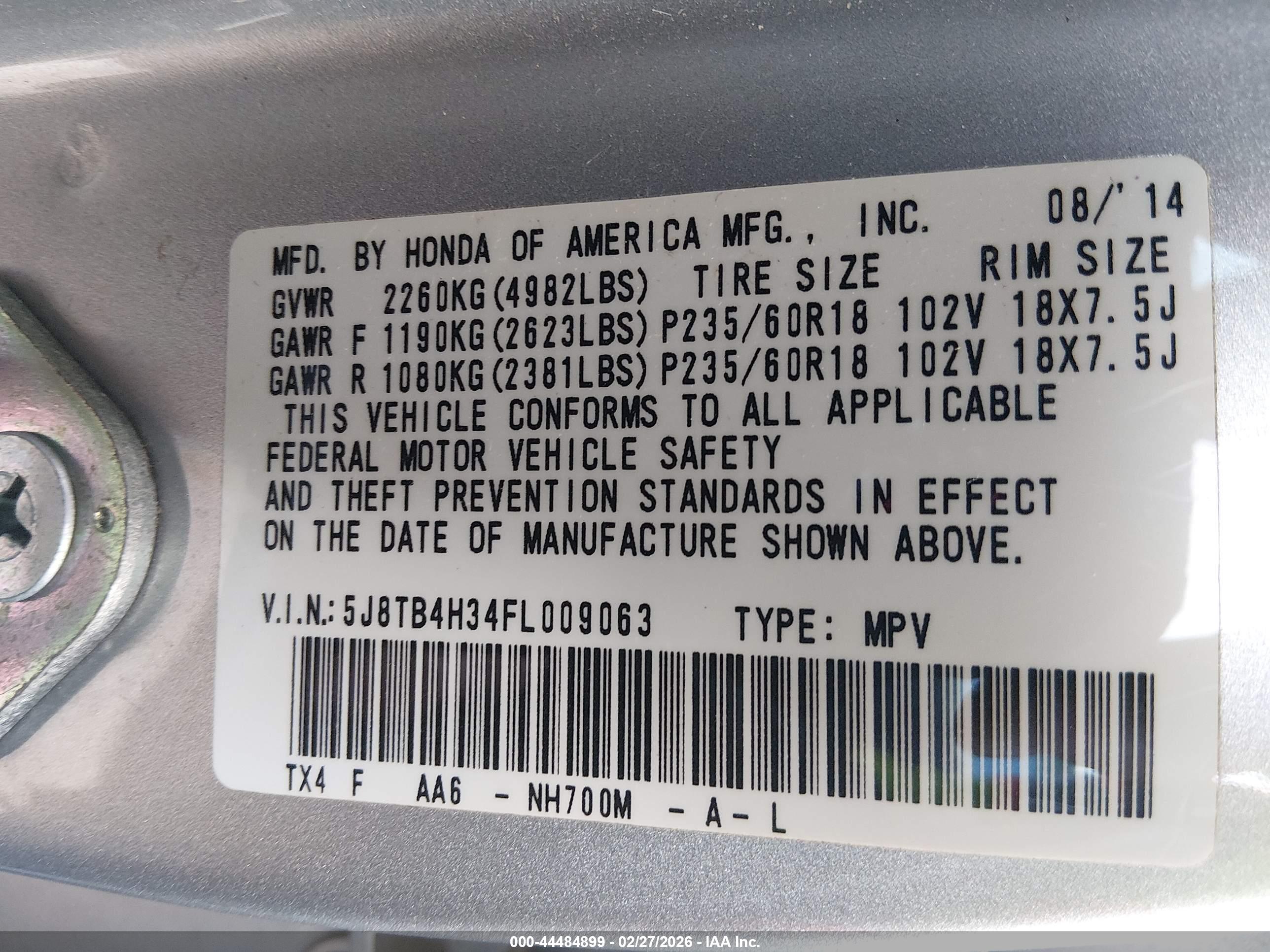 ACURA RDX image 9