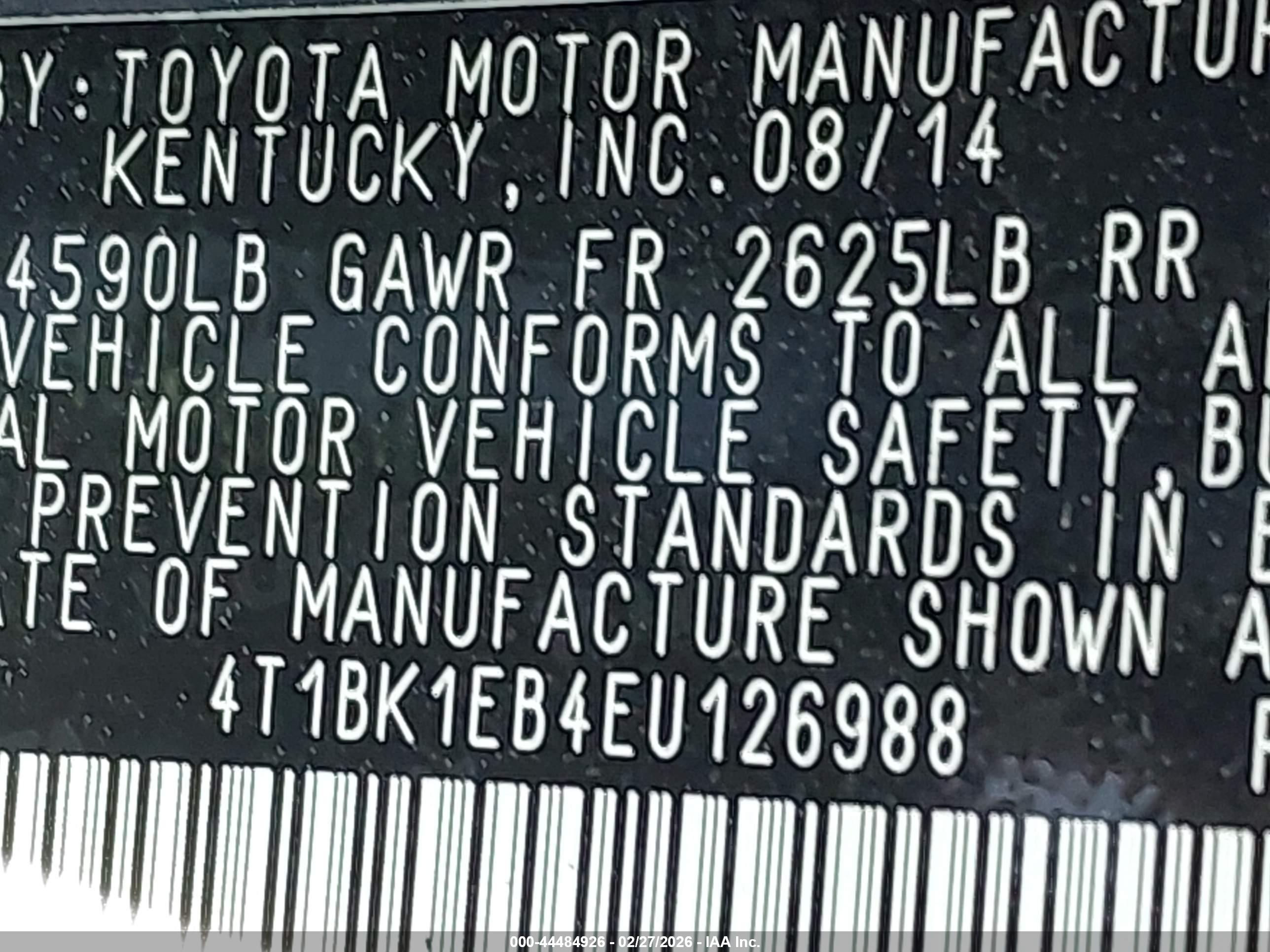 TOYOTA AVALON image 9