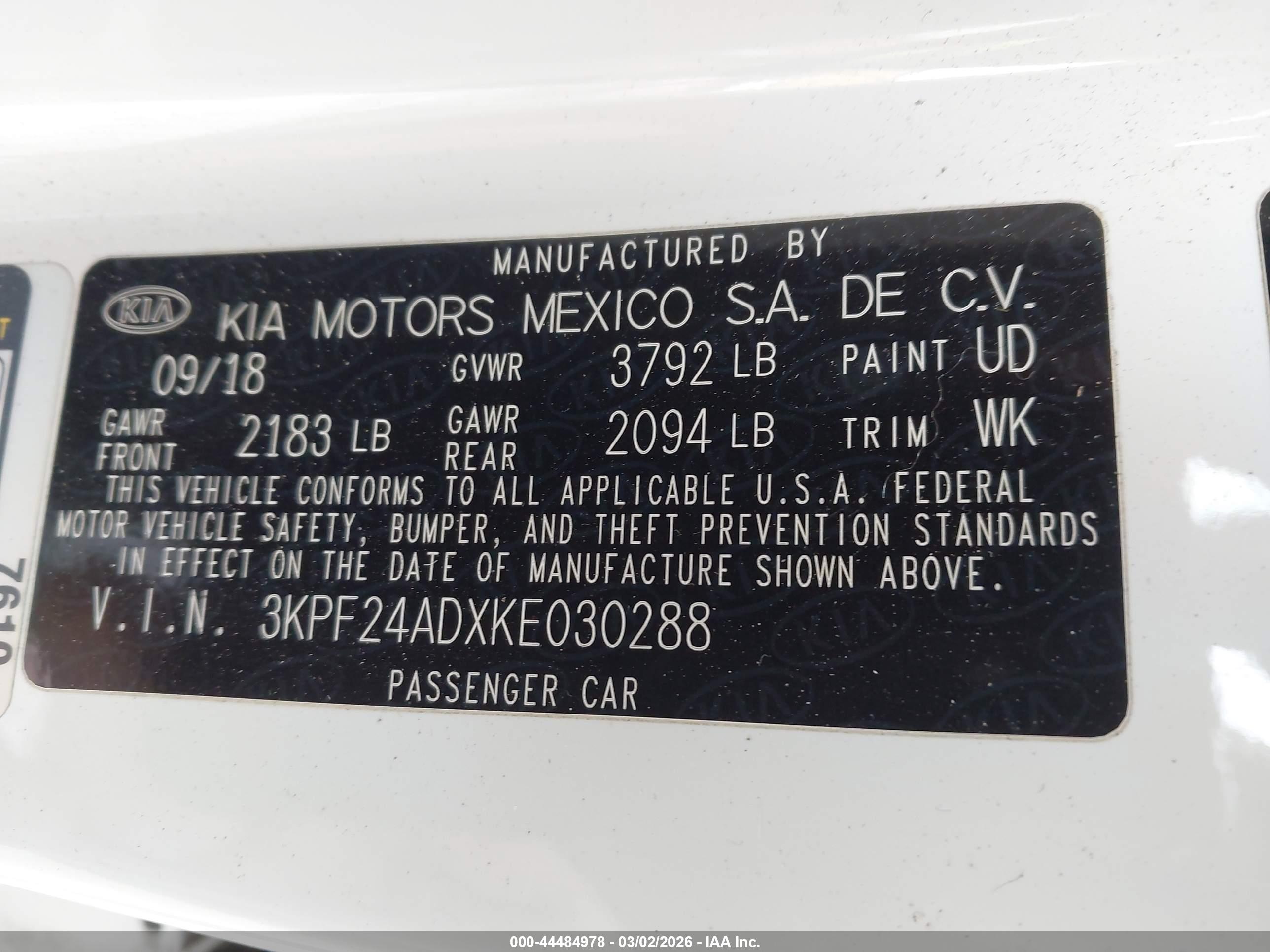 KIA FORTE image 9