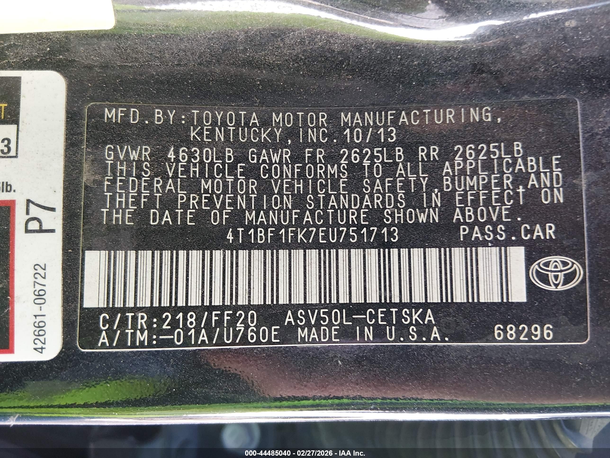TOYOTA CAMRY image 9