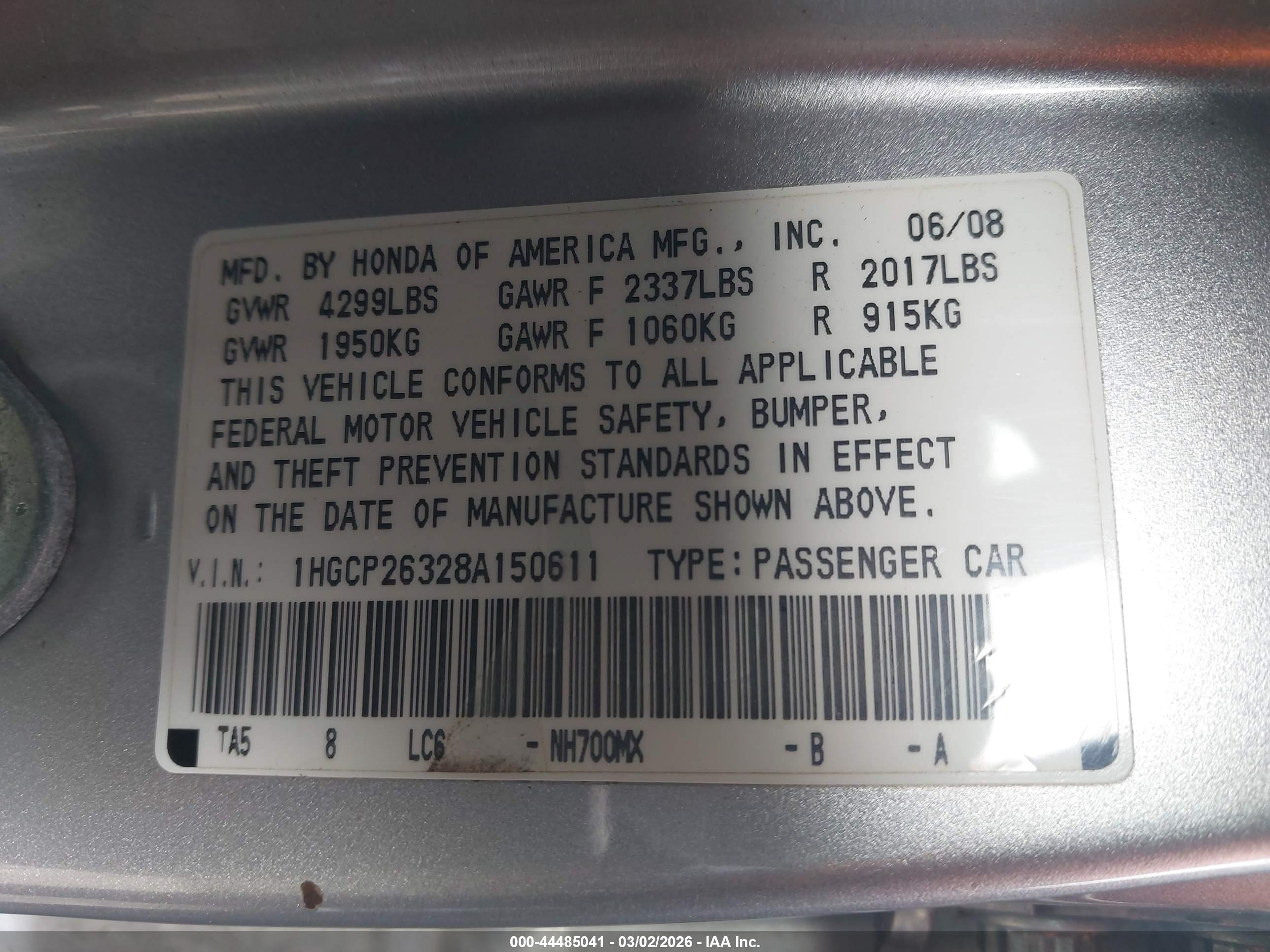 HONDA ACCORD image 9