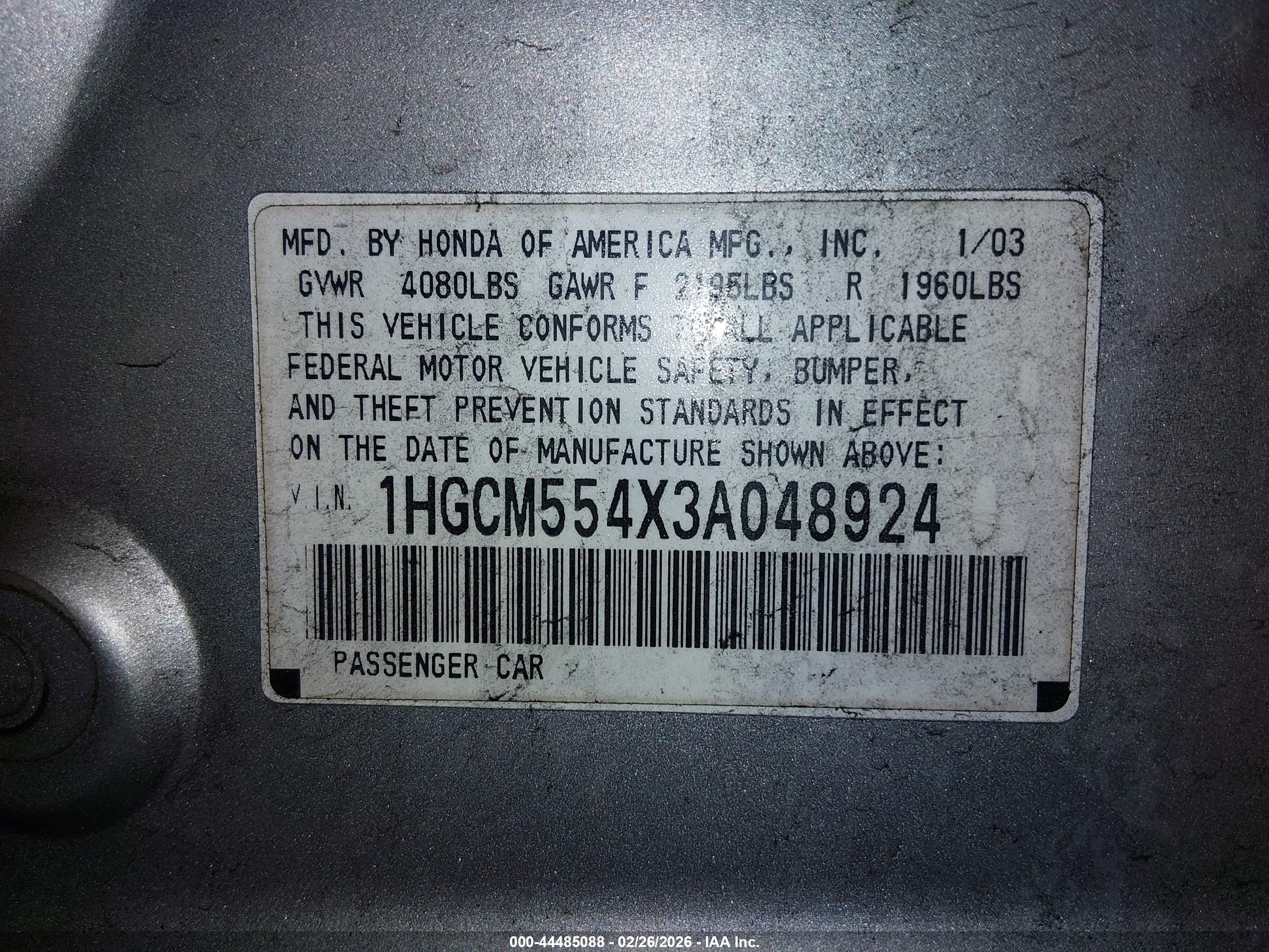 HONDA ACCORD image 9