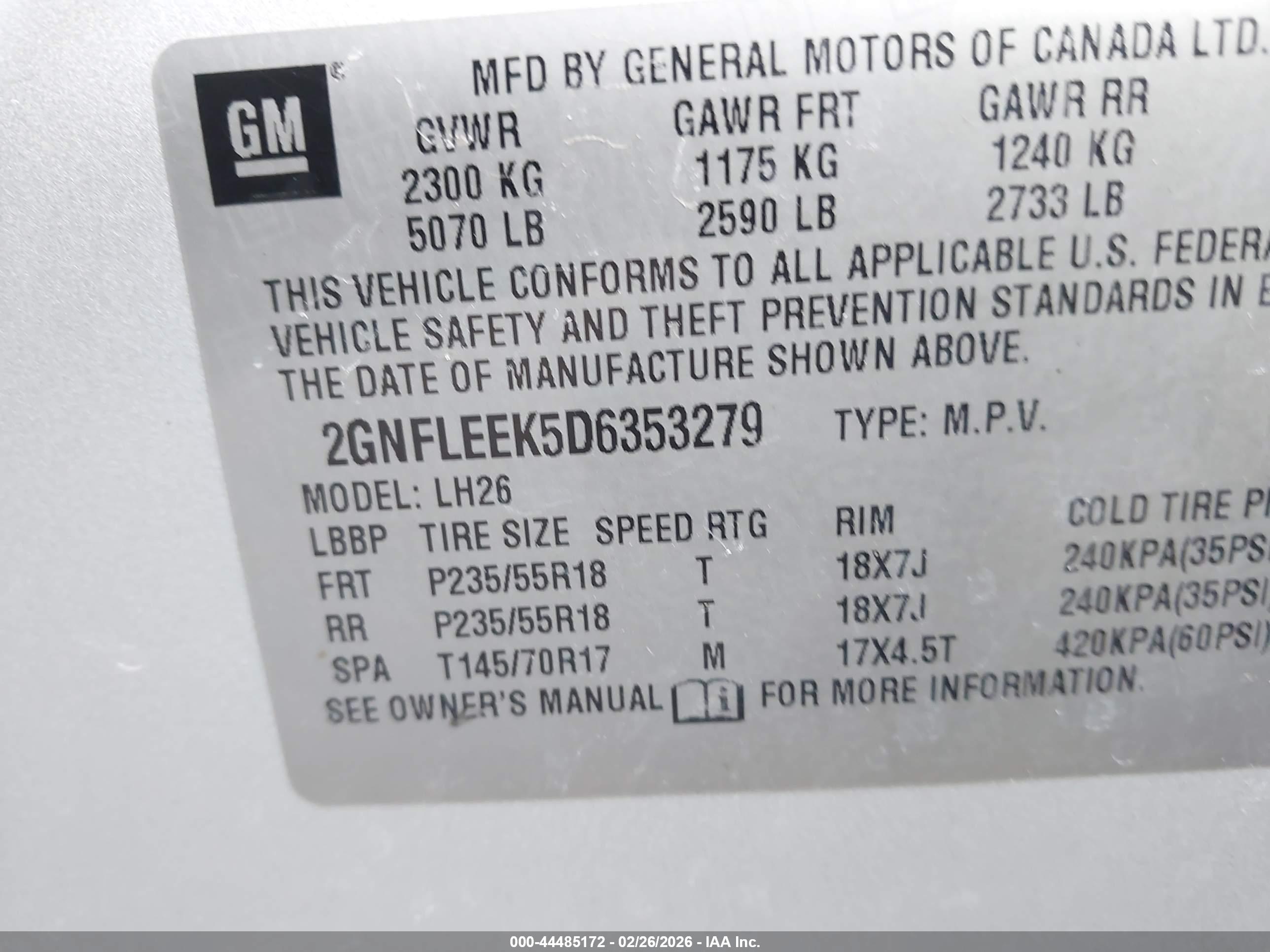 CHEVROLET EQUINOX image 9