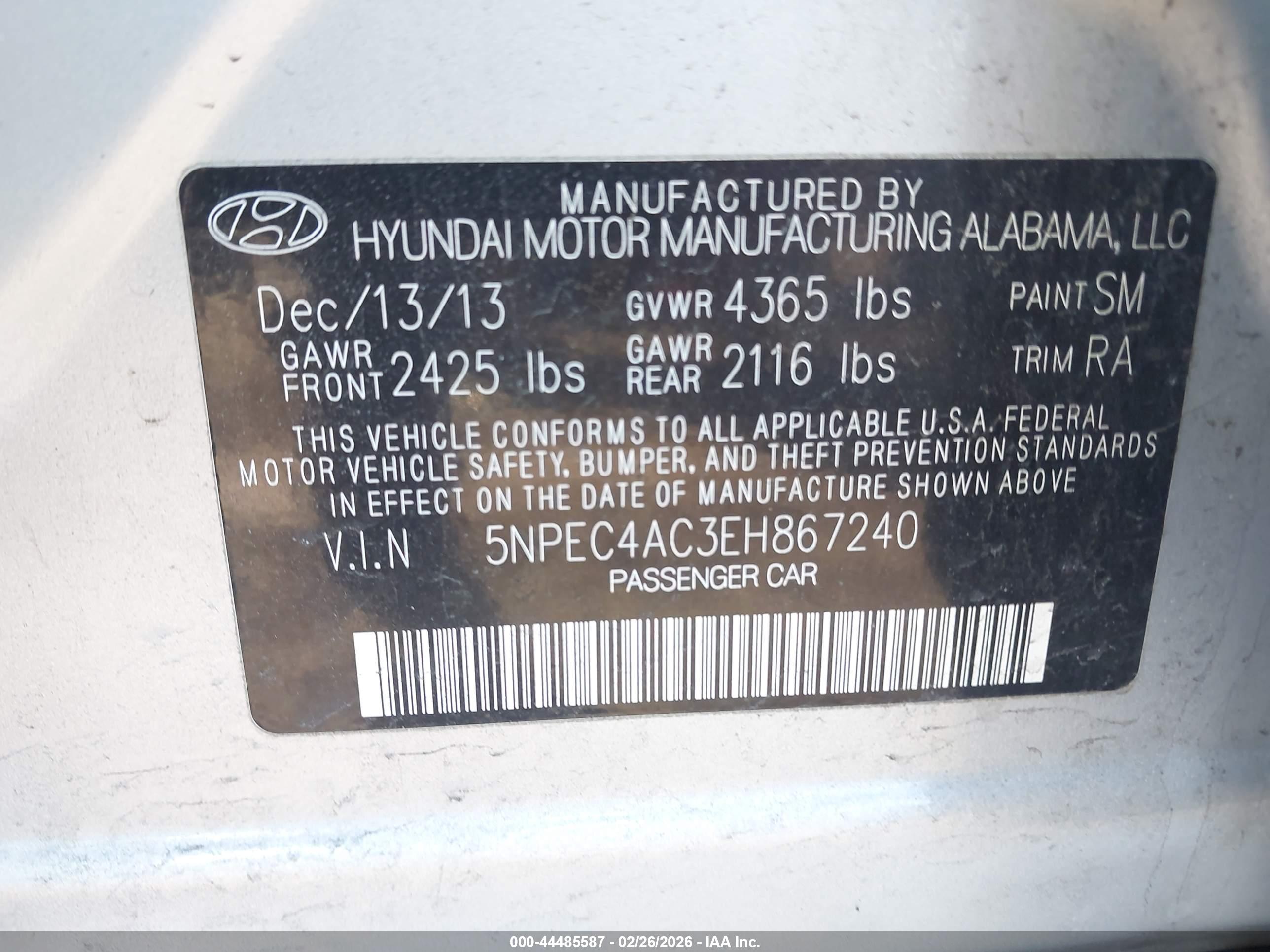 HYUNDAI SONATA image 9