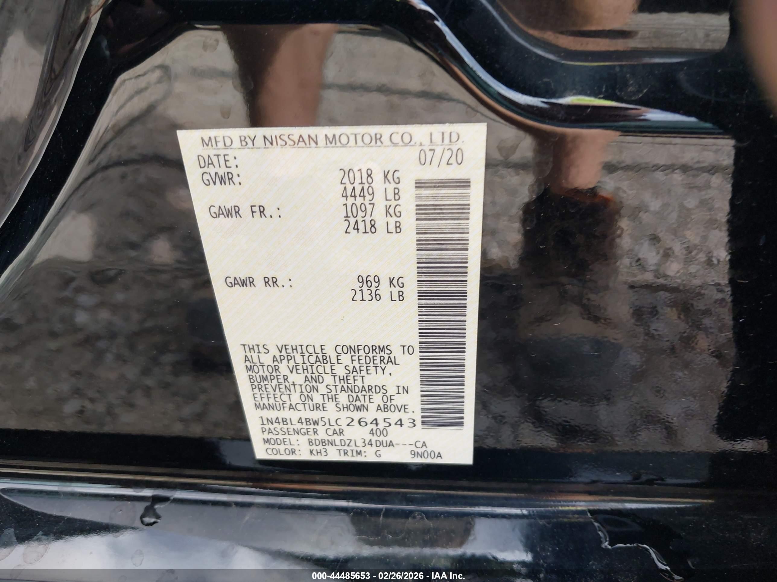 NISSAN ALTIMA image 9