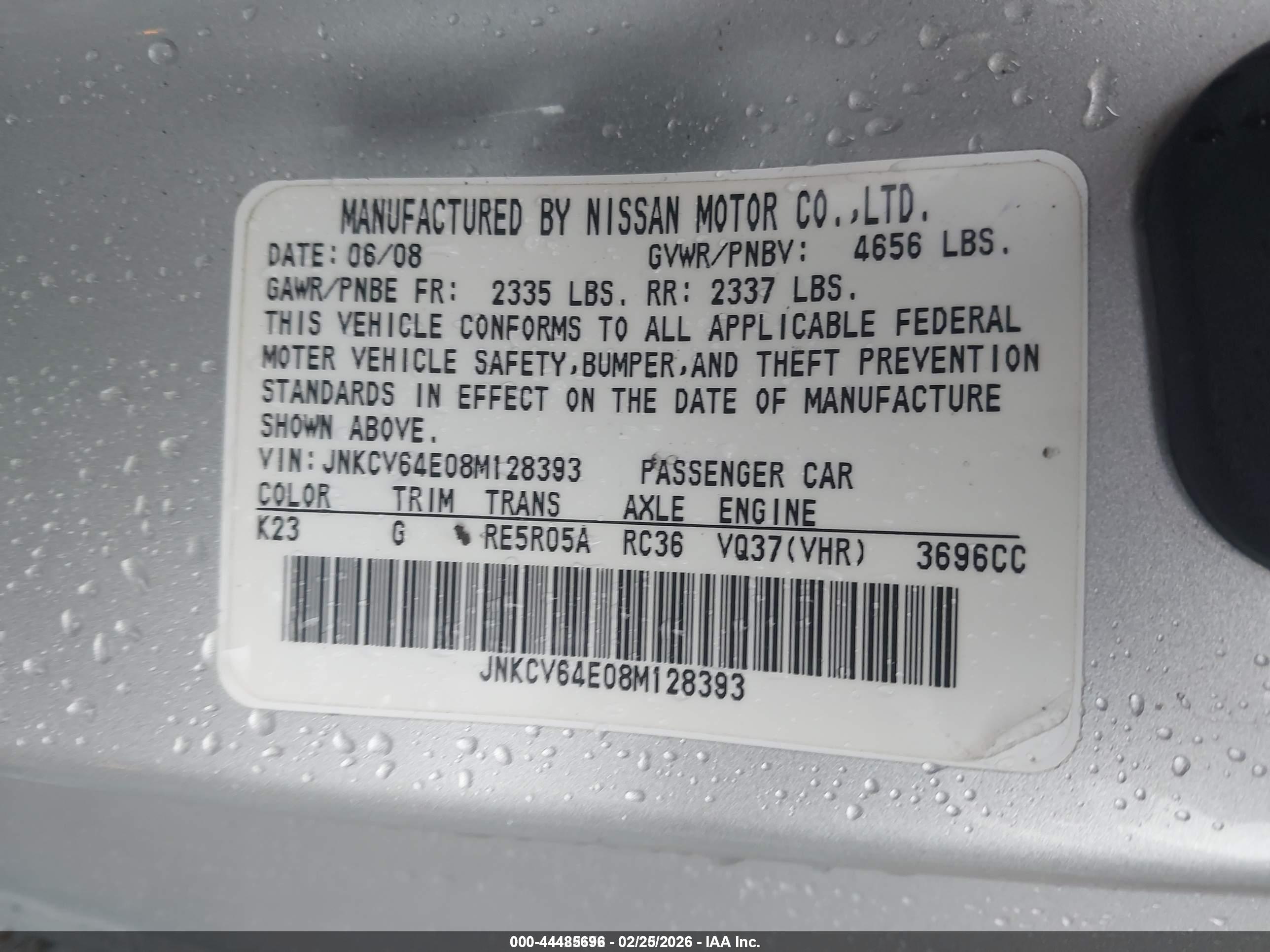 INFINITI G37 image 9