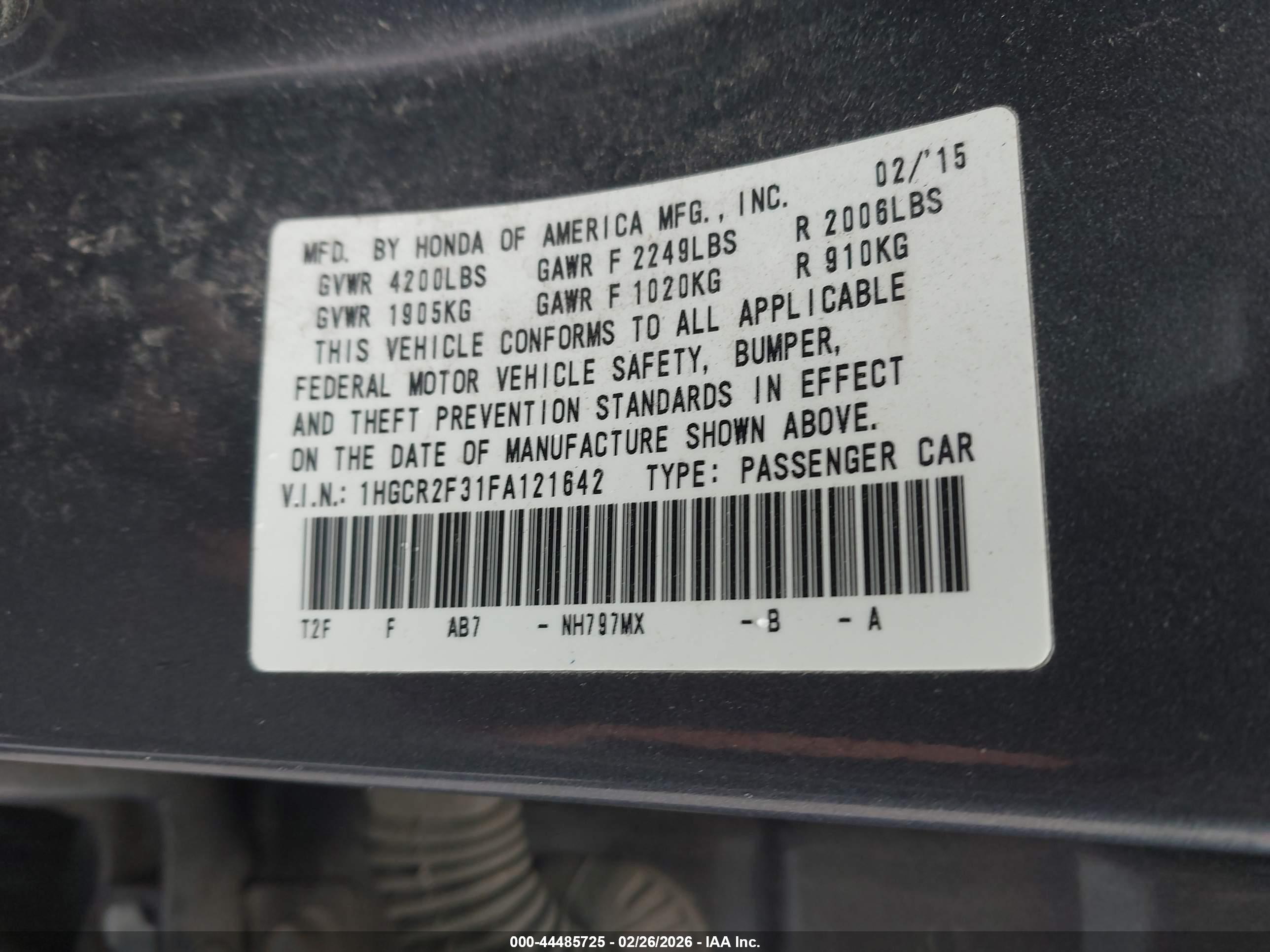 HONDA ACCORD image 9