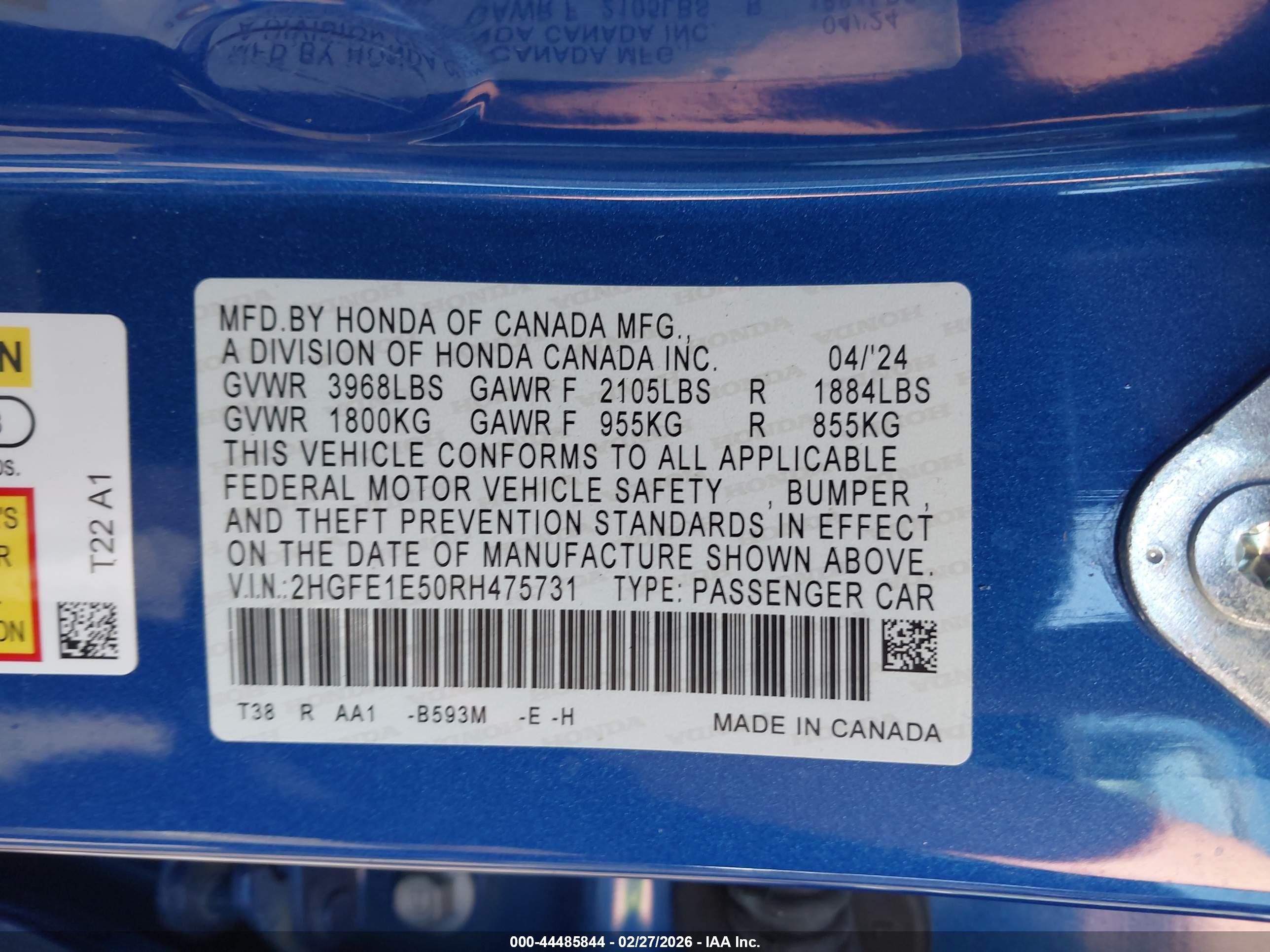 HONDA CIVIC image 9