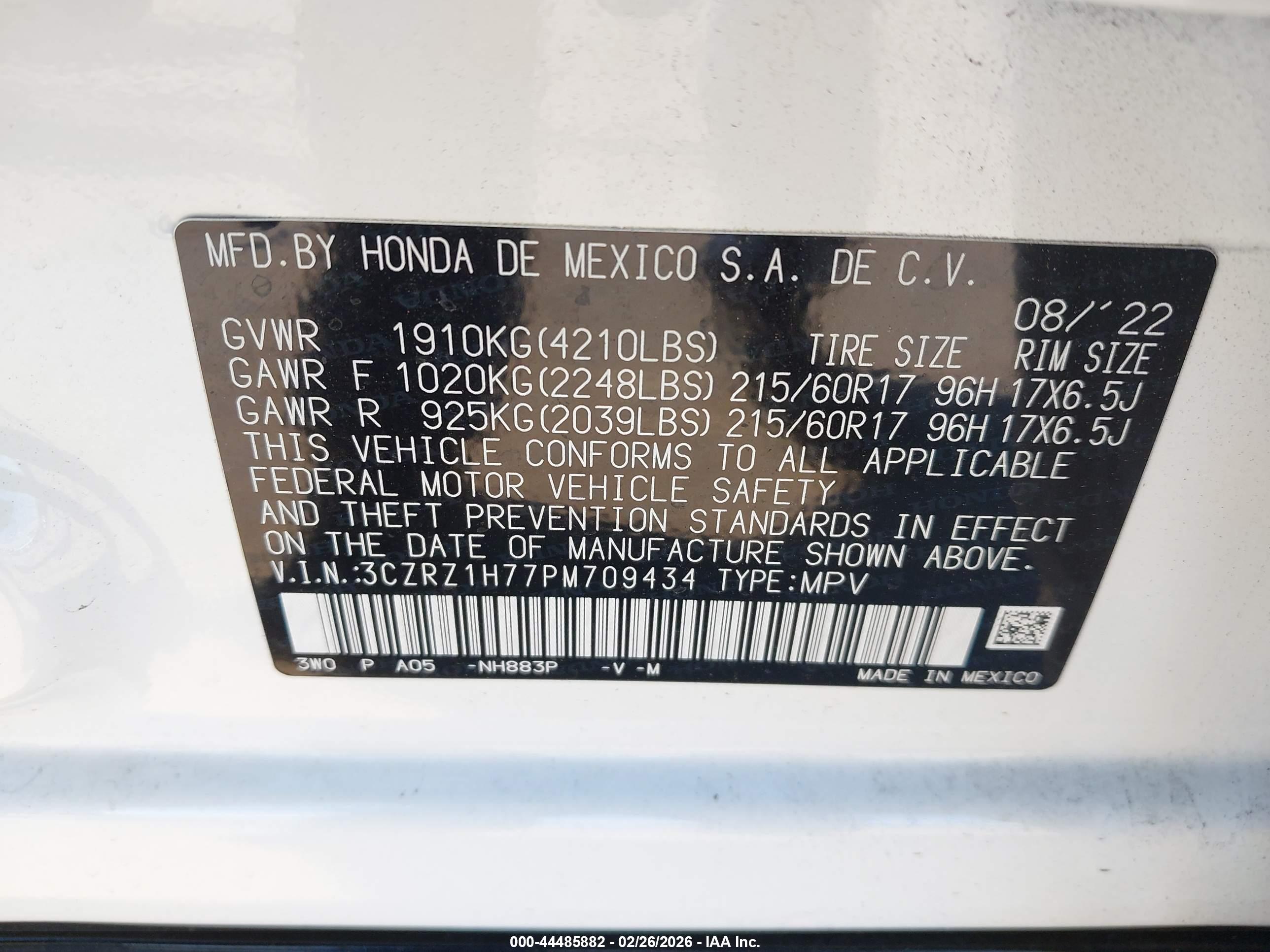HONDA HR-V image 9