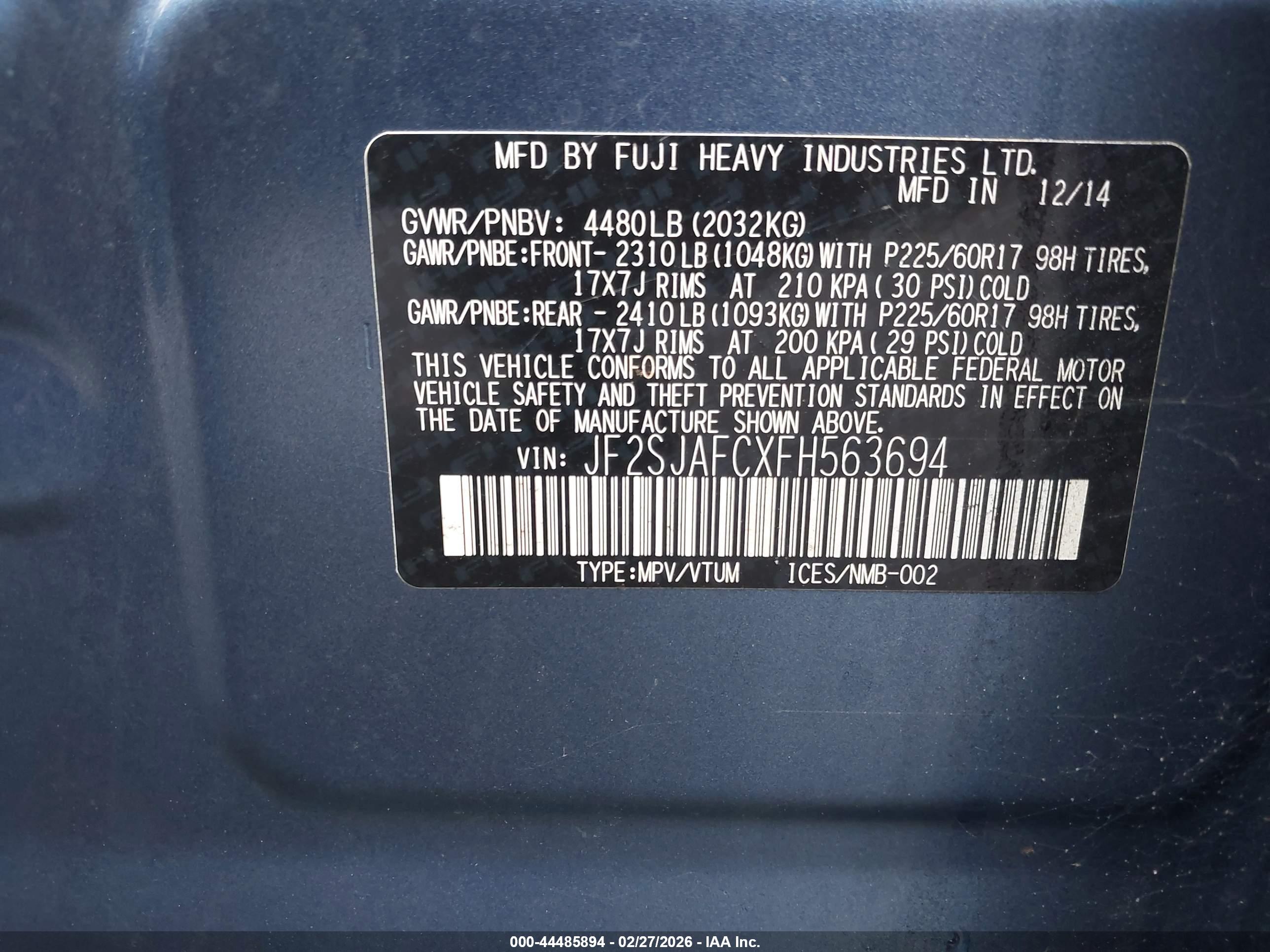 SUBARU FORESTER image 9
