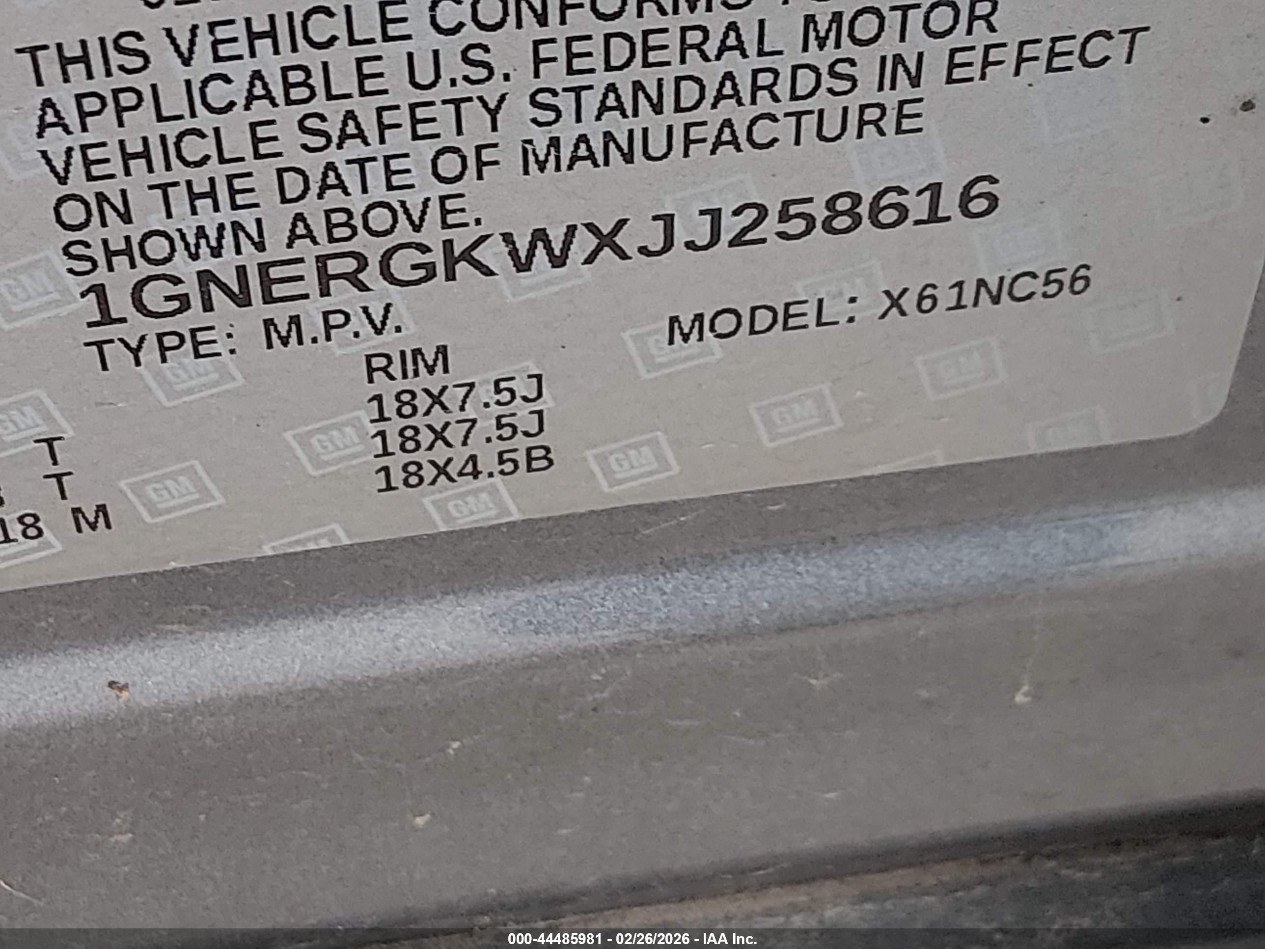 CHEVROLET TRAVERSE image 9