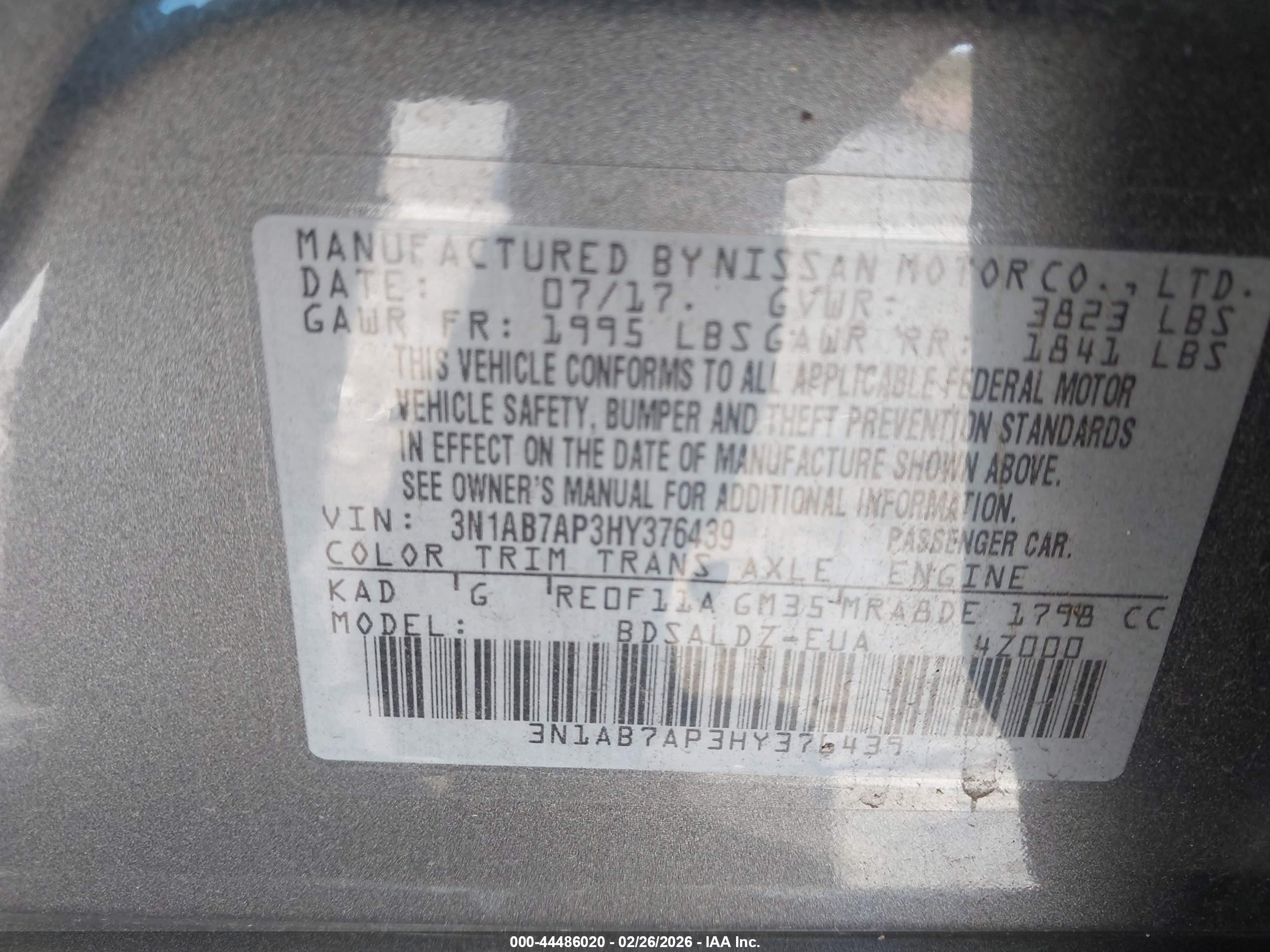 NISSAN SENTRA image 9
