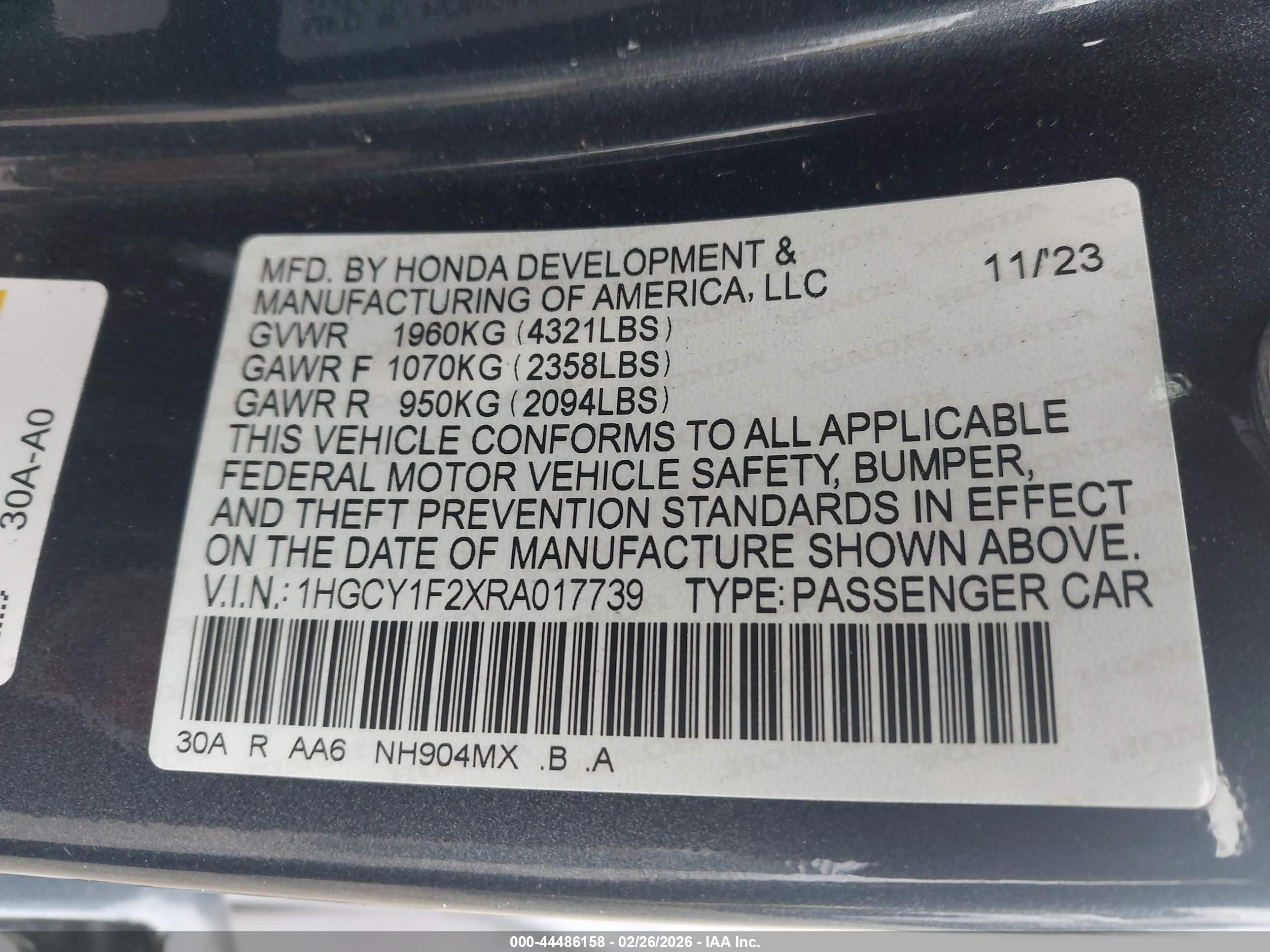HONDA ACCORD image 9
