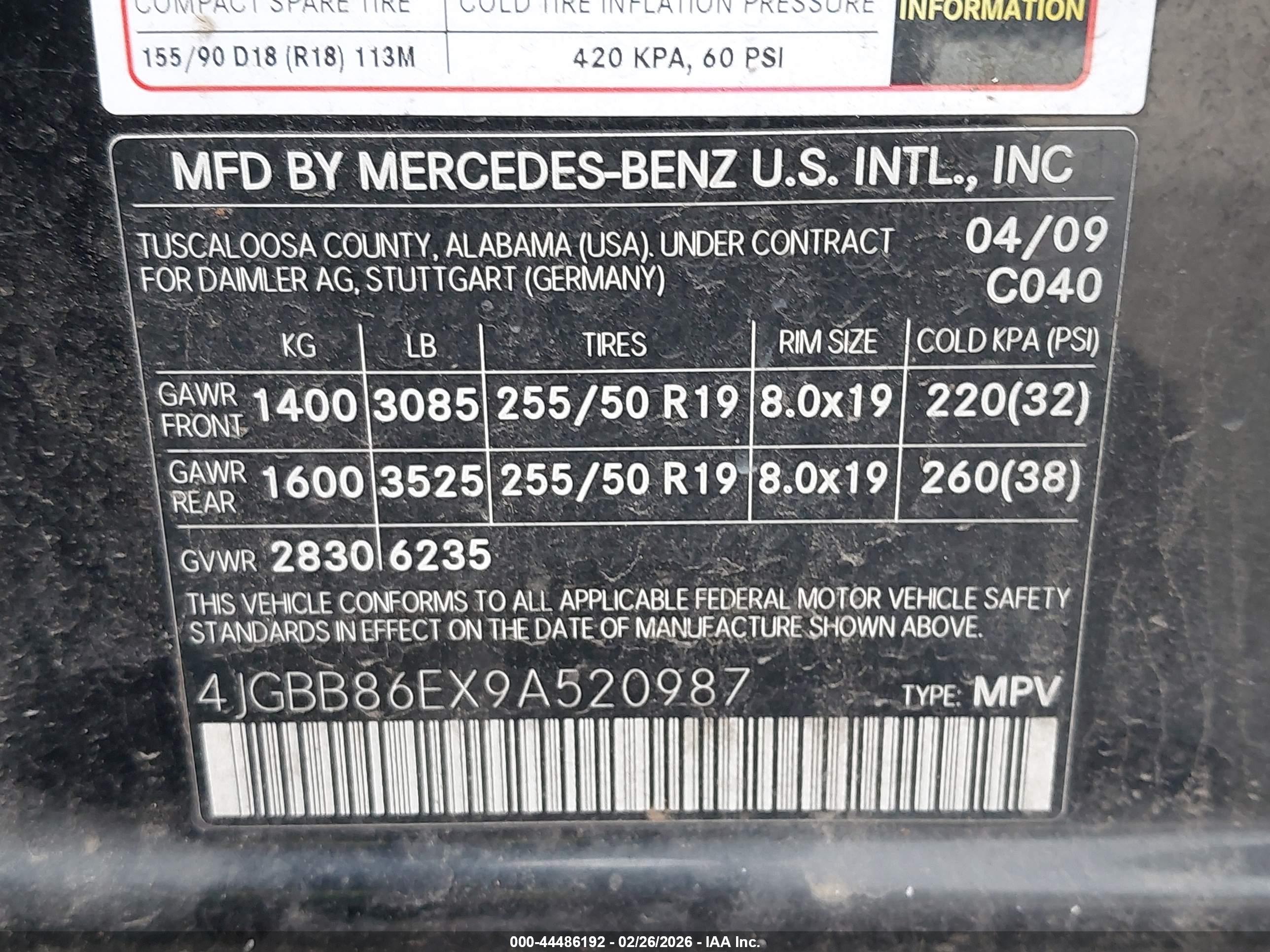MERCEDES-BENZ ML image 9