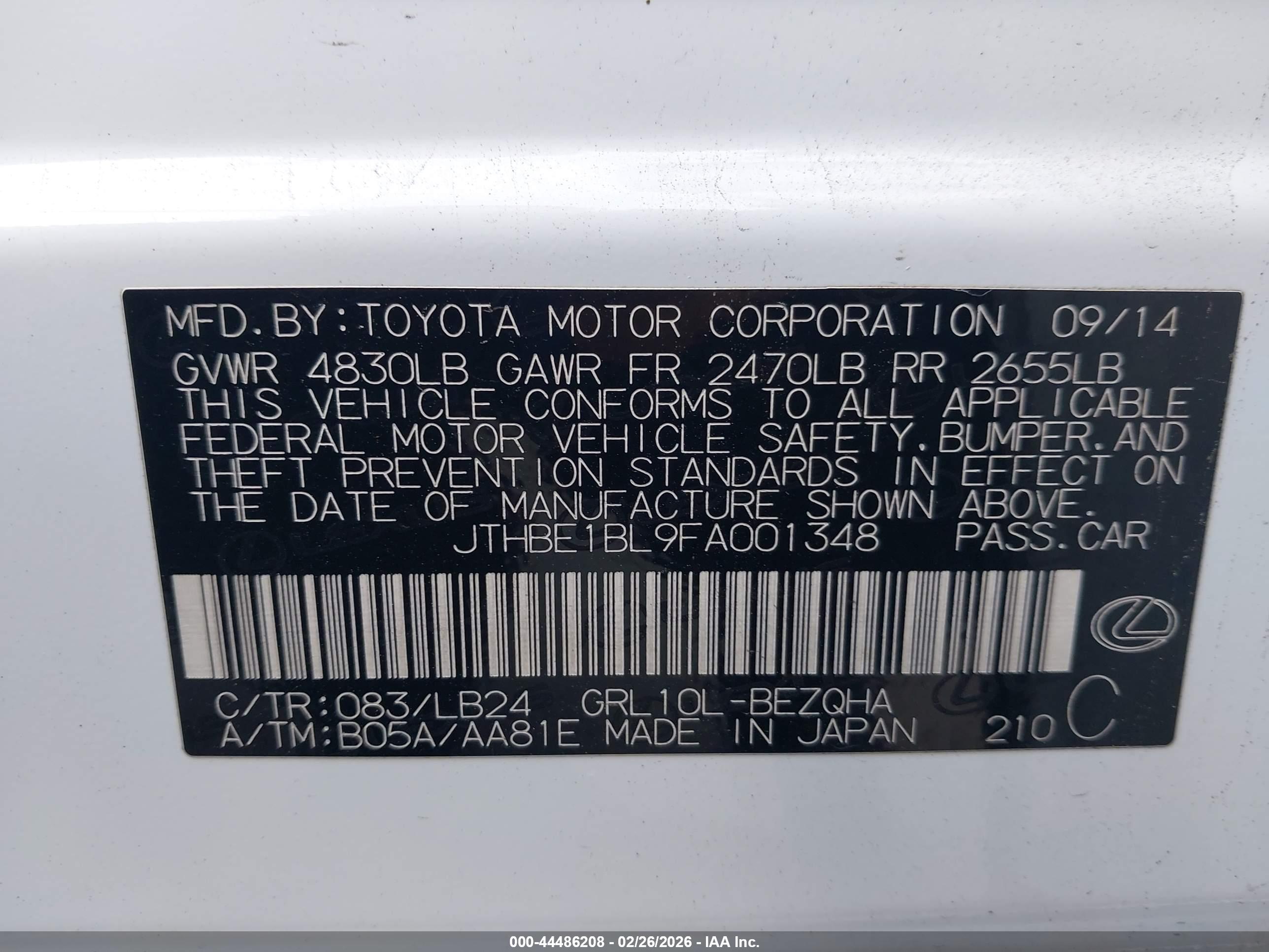 LEXUS GS image 9
