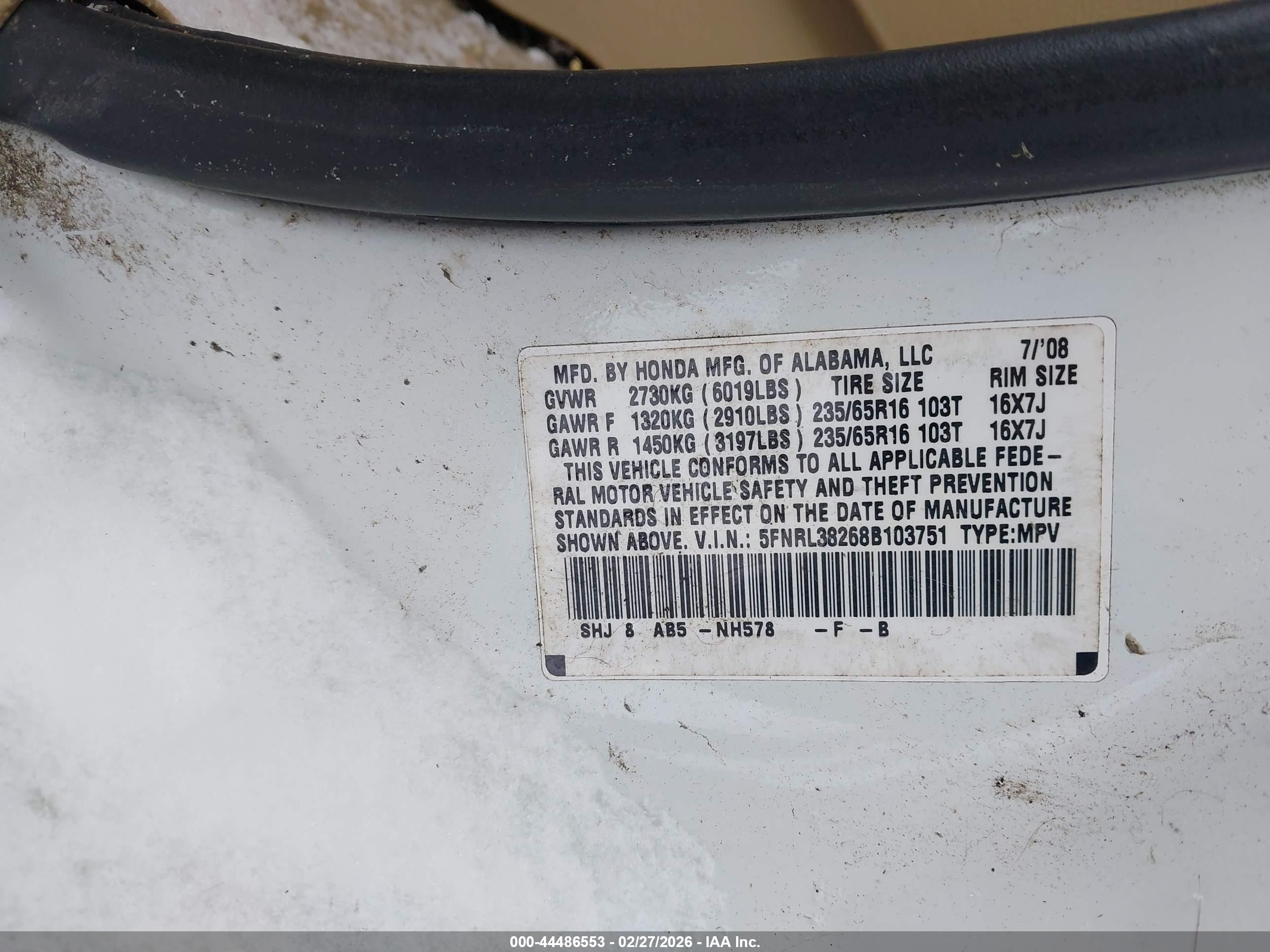 HONDA ODYSSEY image 9
