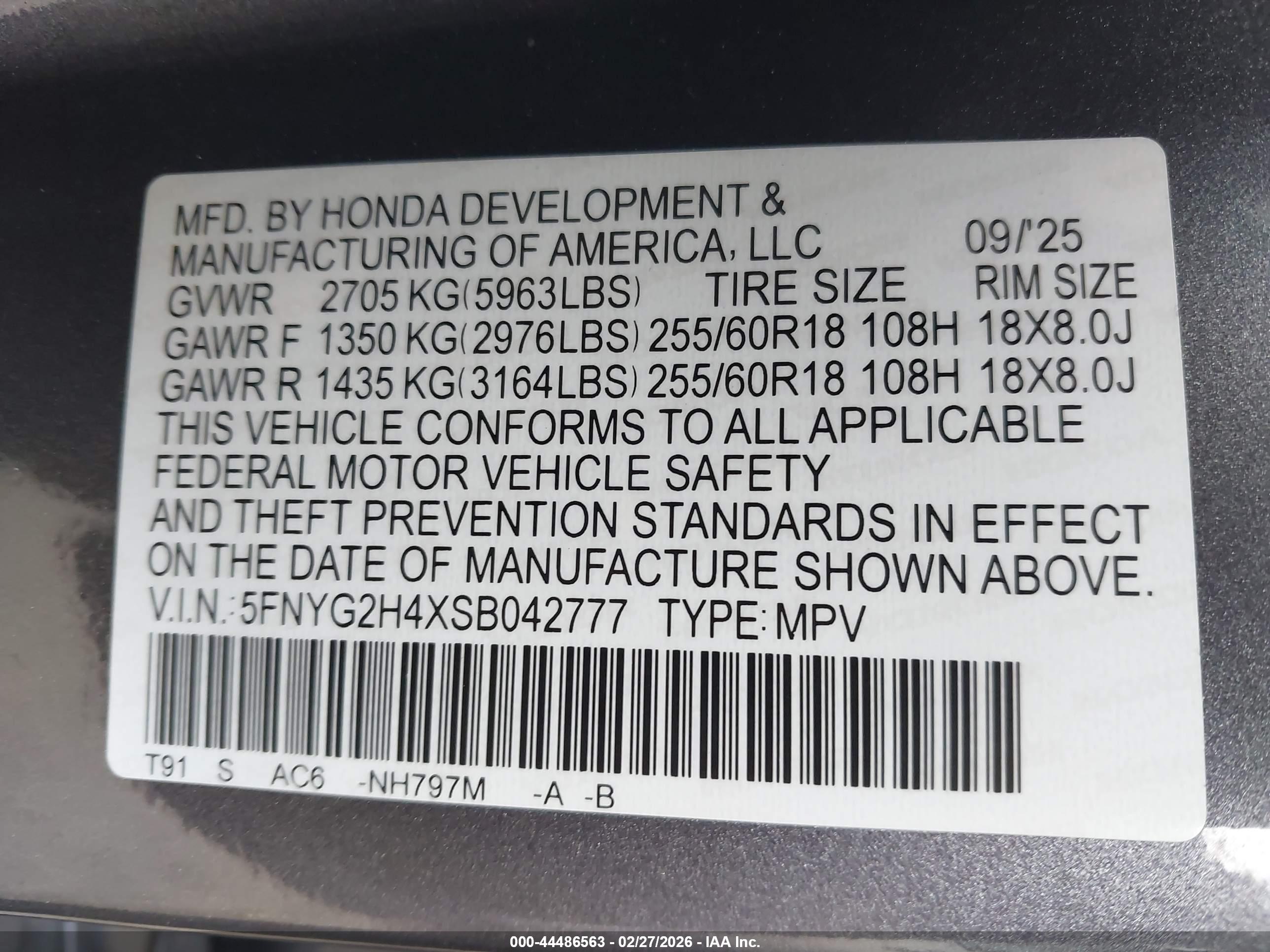 HONDA PILOT image 9