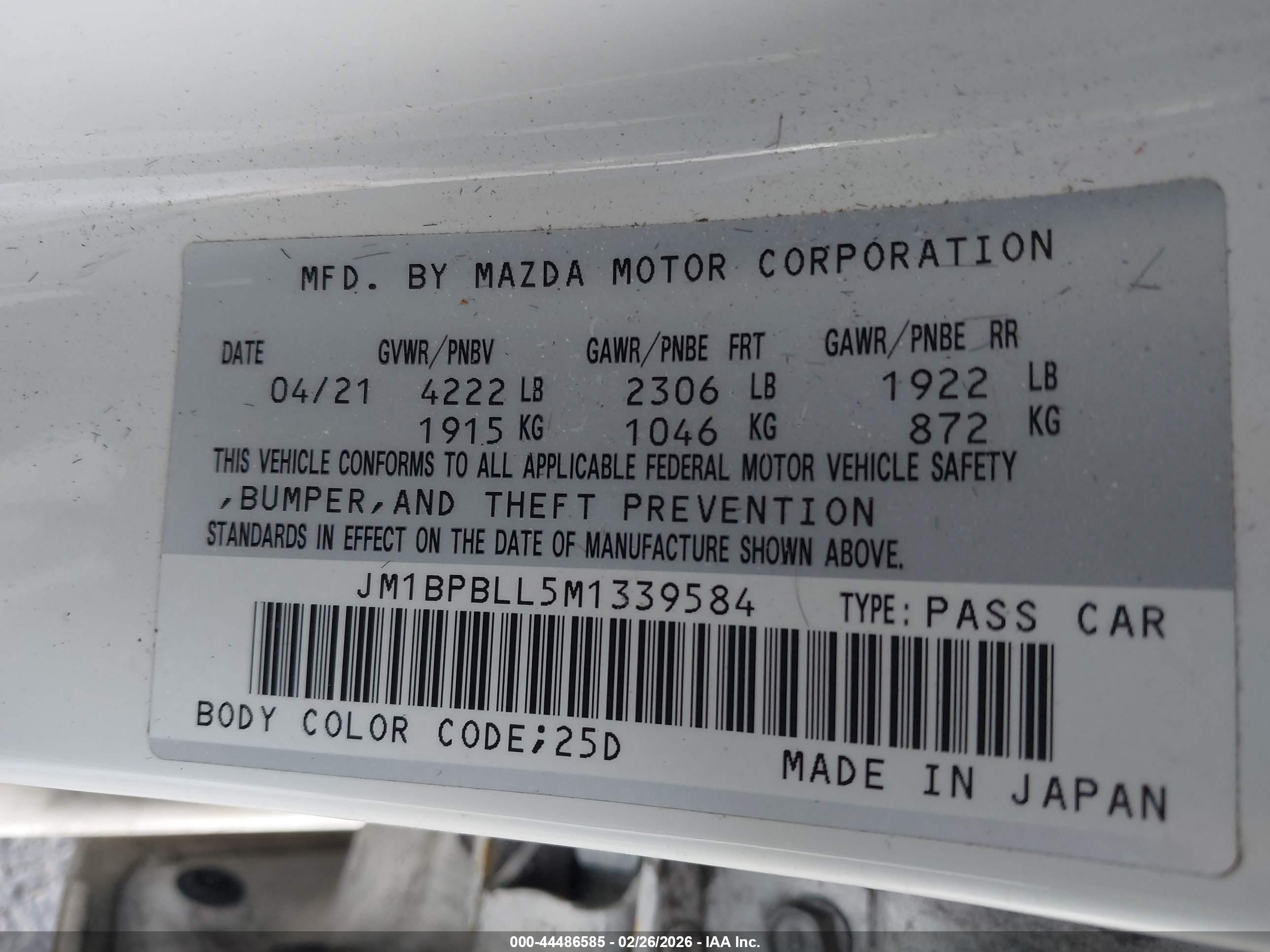 MAZDA MAZDA3 image 9