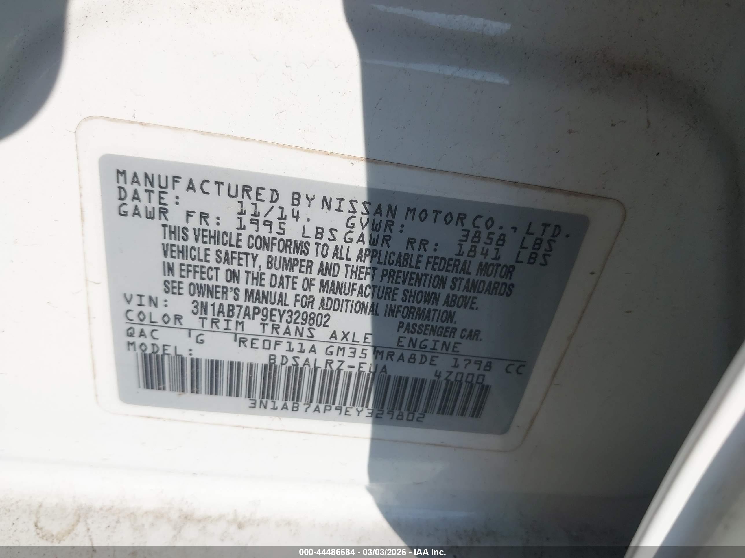 NISSAN SENTRA image 9