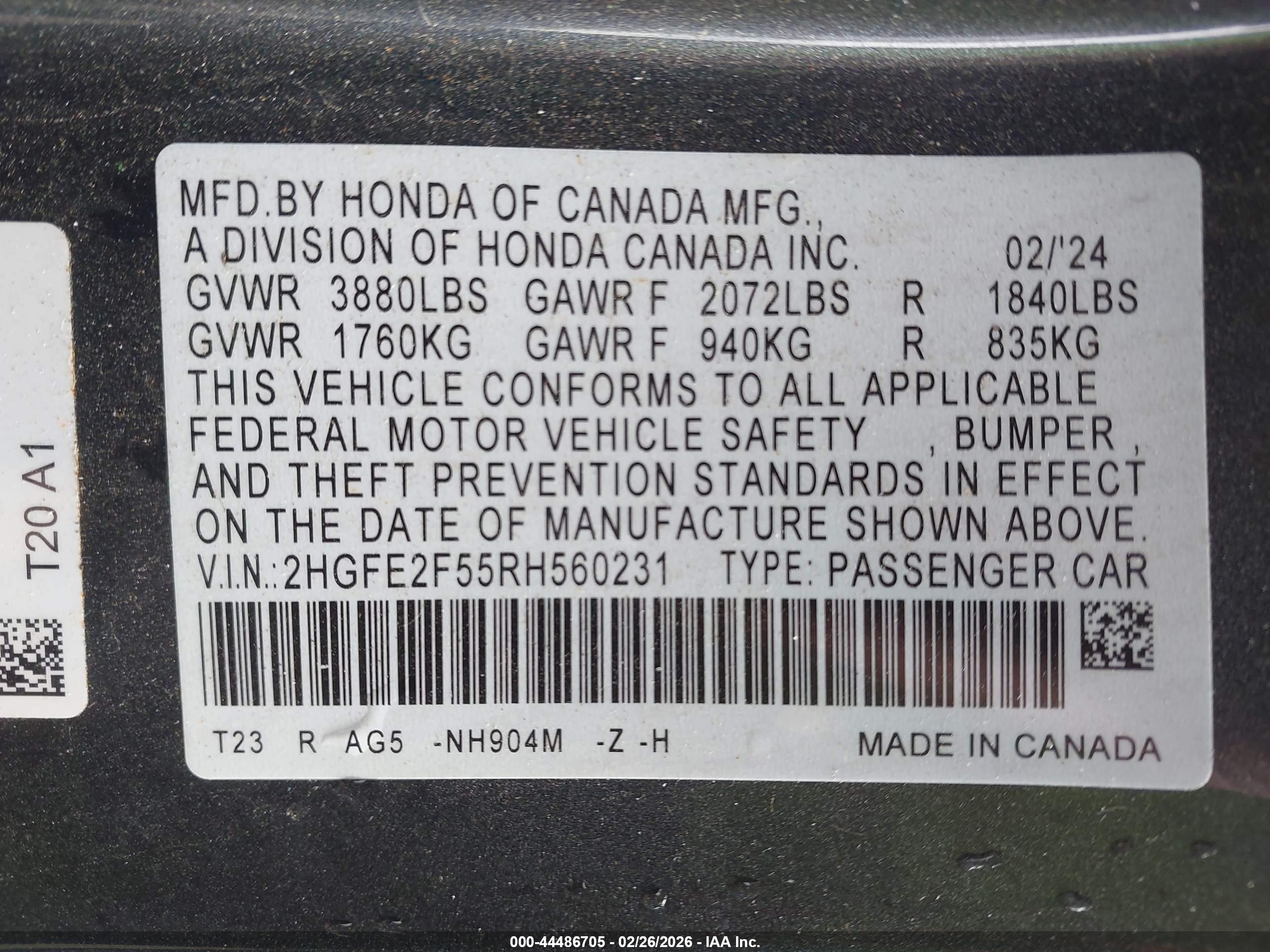 HONDA CIVIC image 9