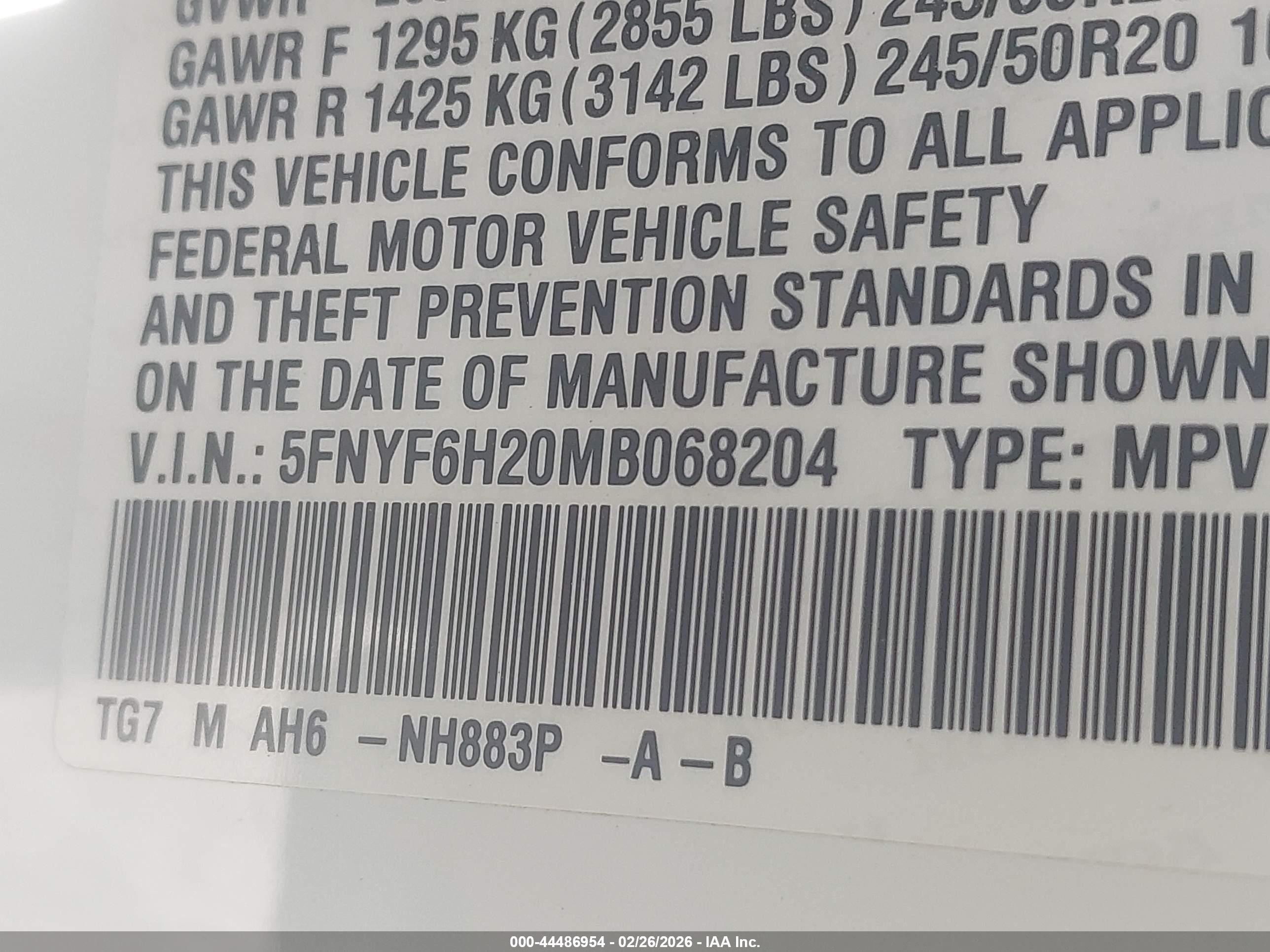 HONDA PILOT image 9