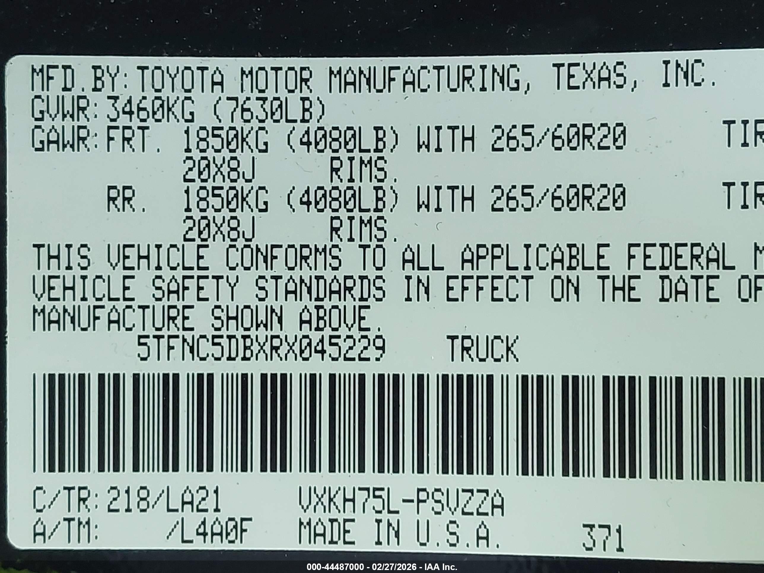 TOYOTA TUNDRA image 9
