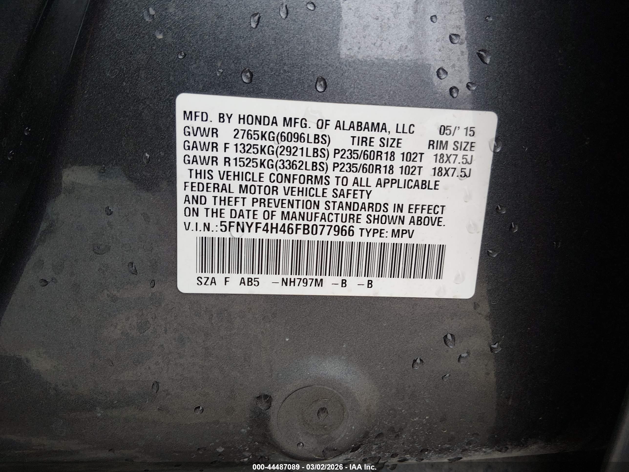 HONDA PILOT image 9
