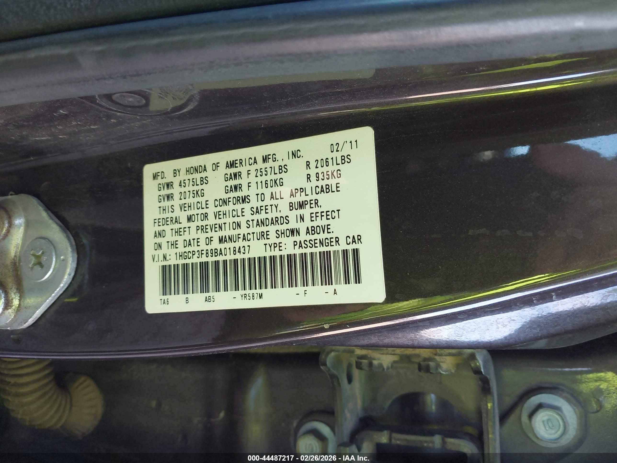 HONDA ACCORD image 9