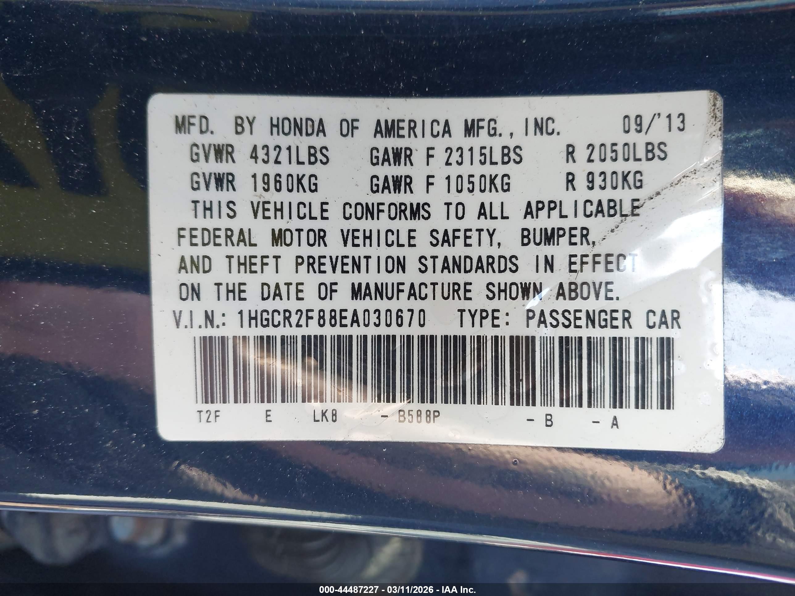 HONDA ACCORD image 9