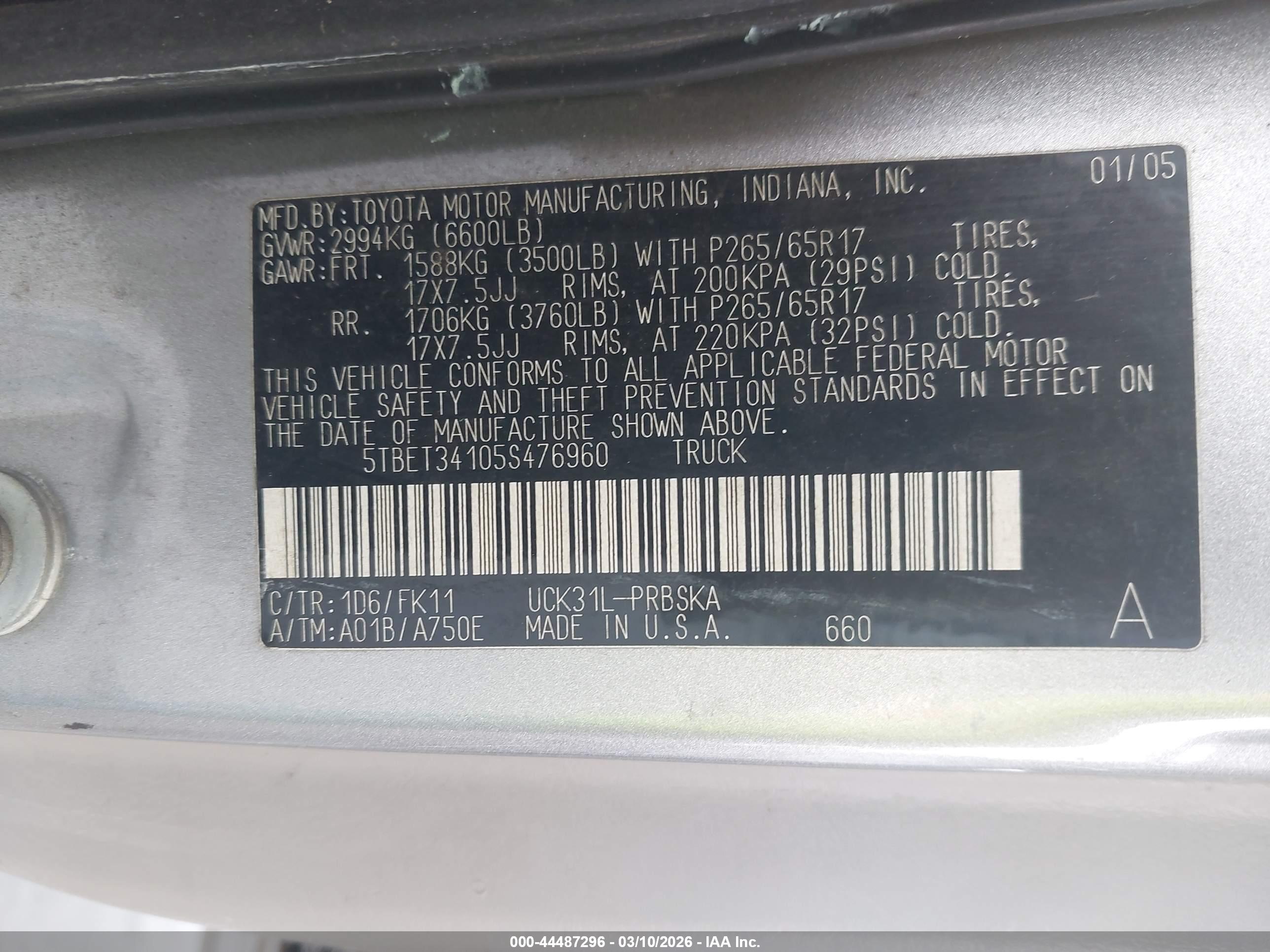 TOYOTA TUNDRA image 9