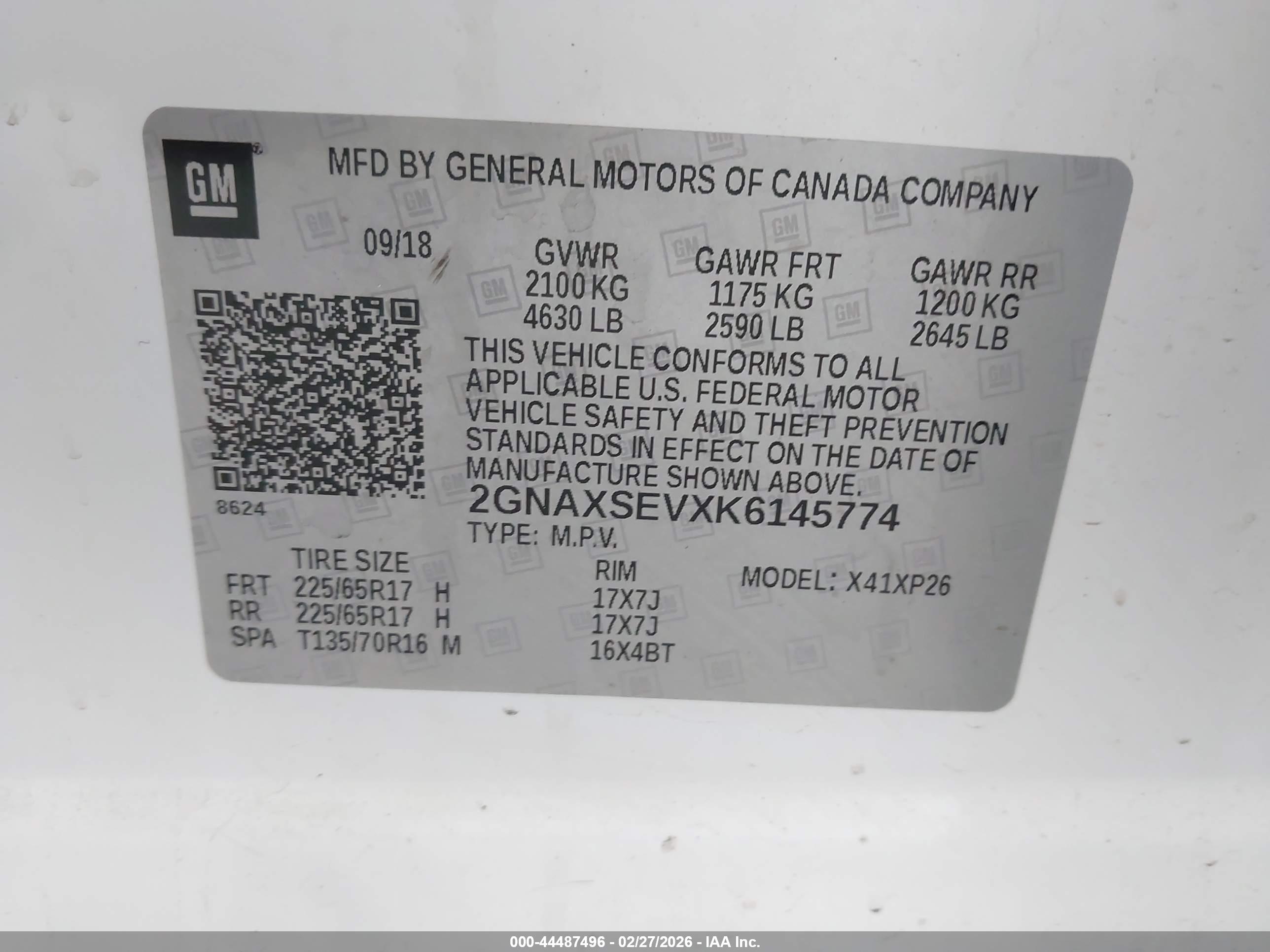 CHEVROLET EQUINOX image 9