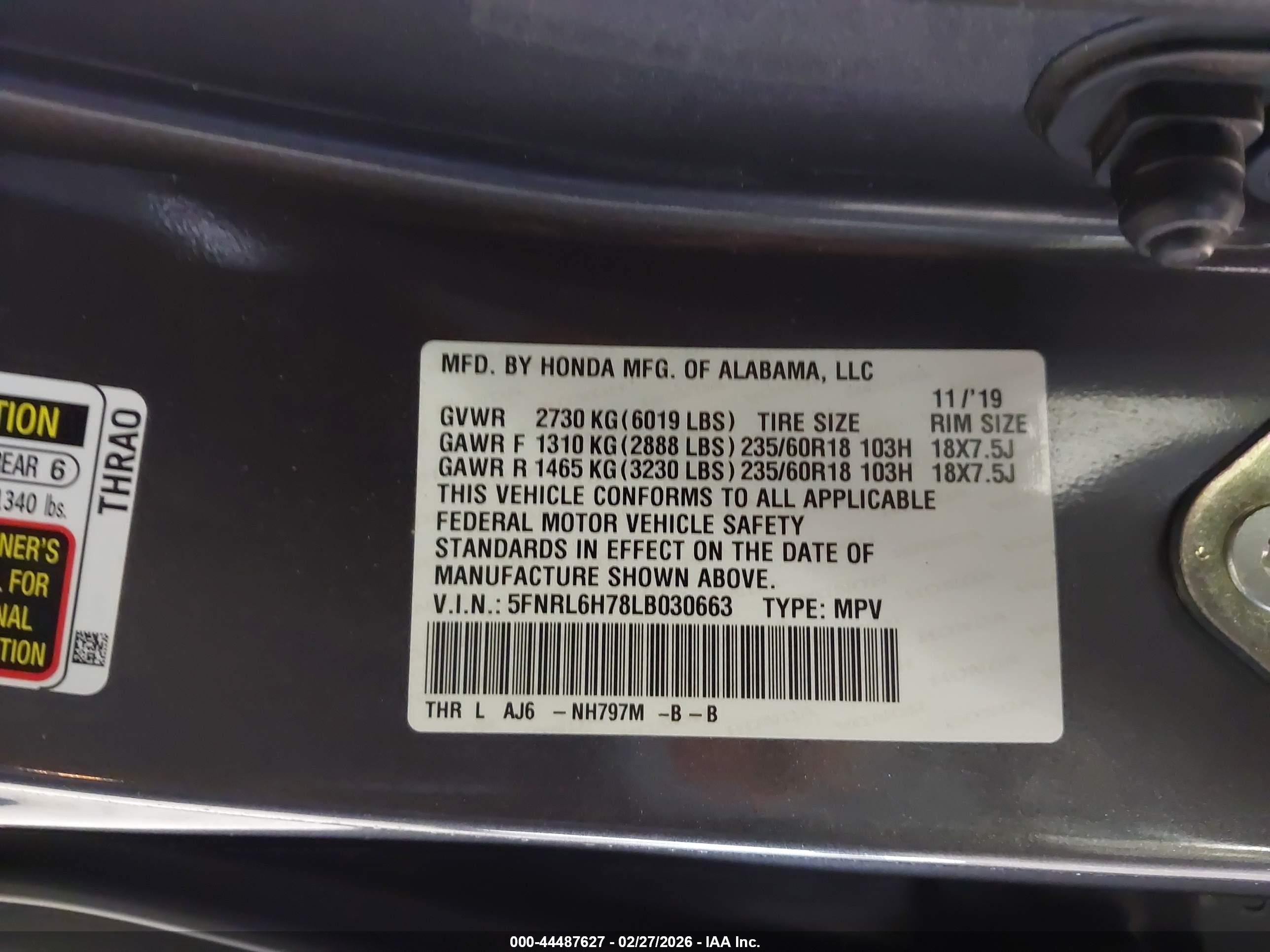 HONDA ODYSSEY image 9