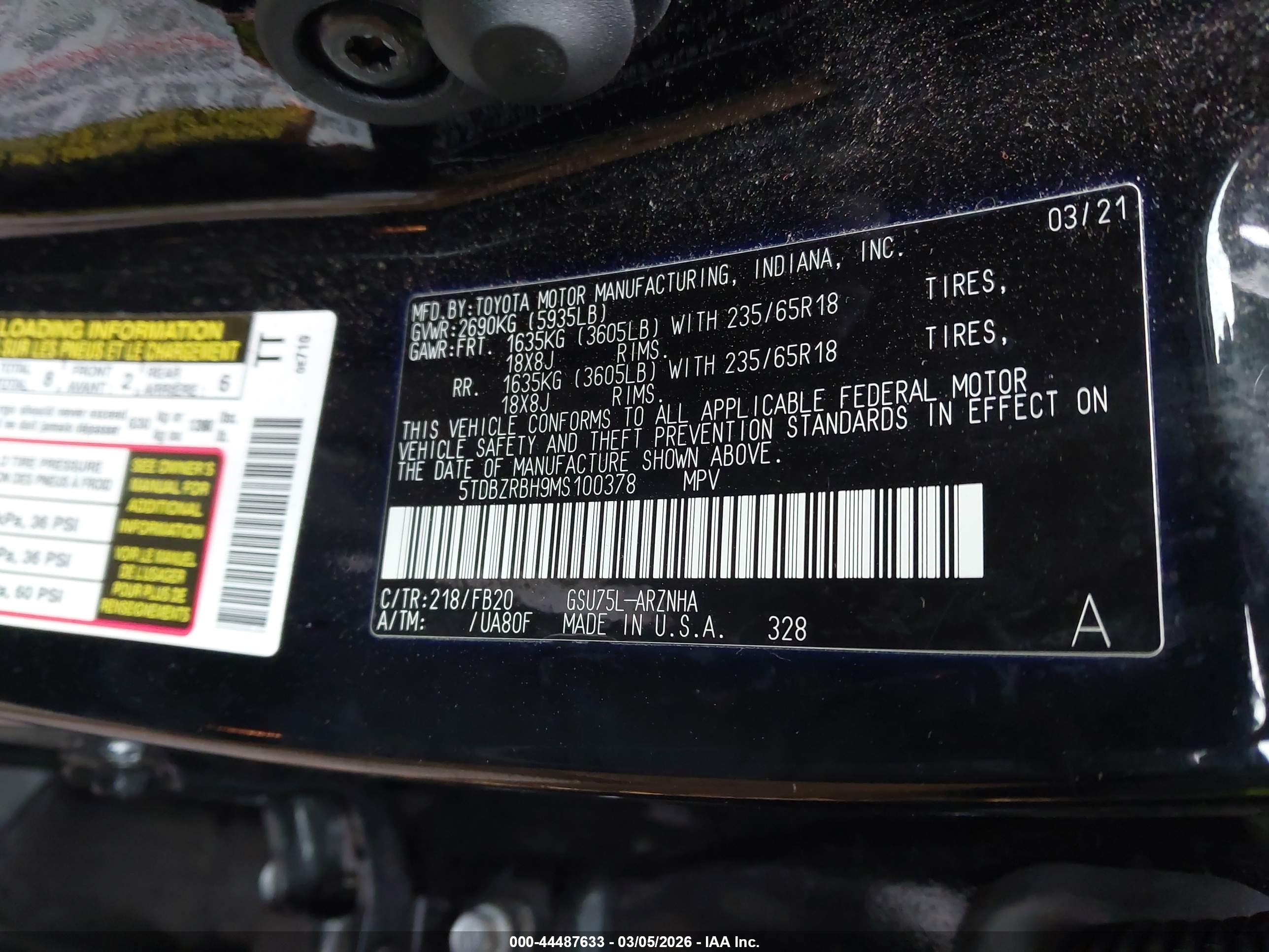 TOYOTA HIGHLANDER image 9