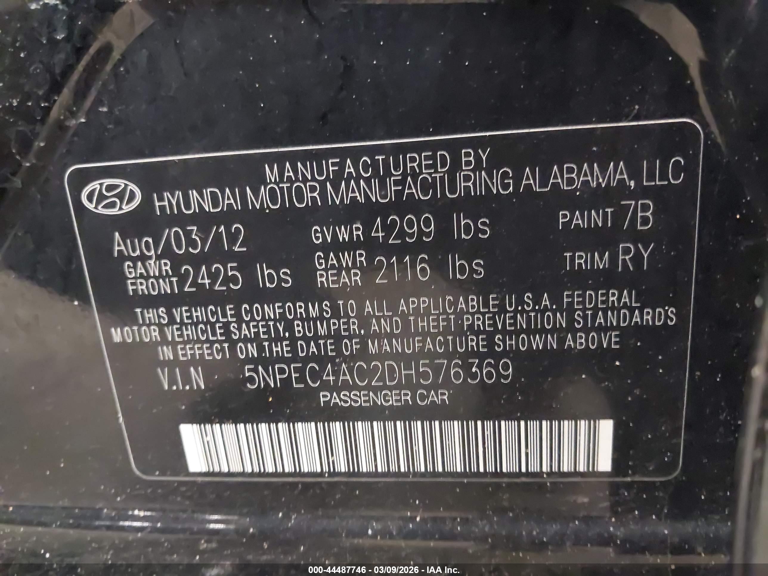 HYUNDAI SONATA image 9