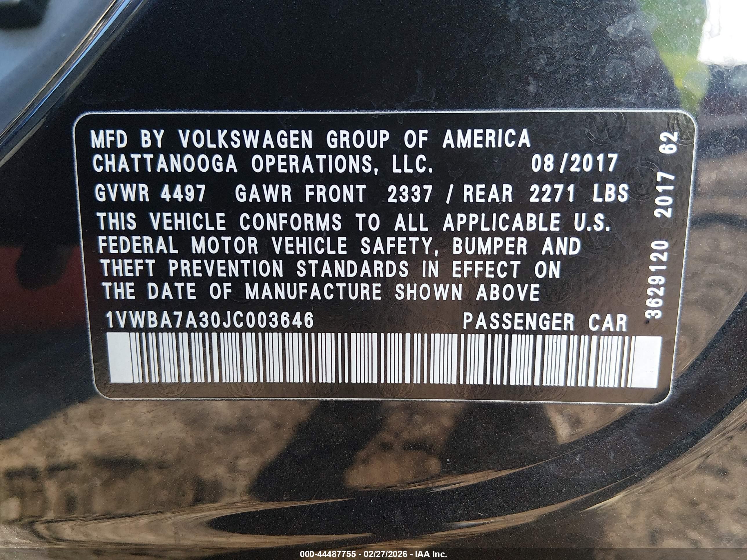 VOLKSWAGEN PASSAT image 9