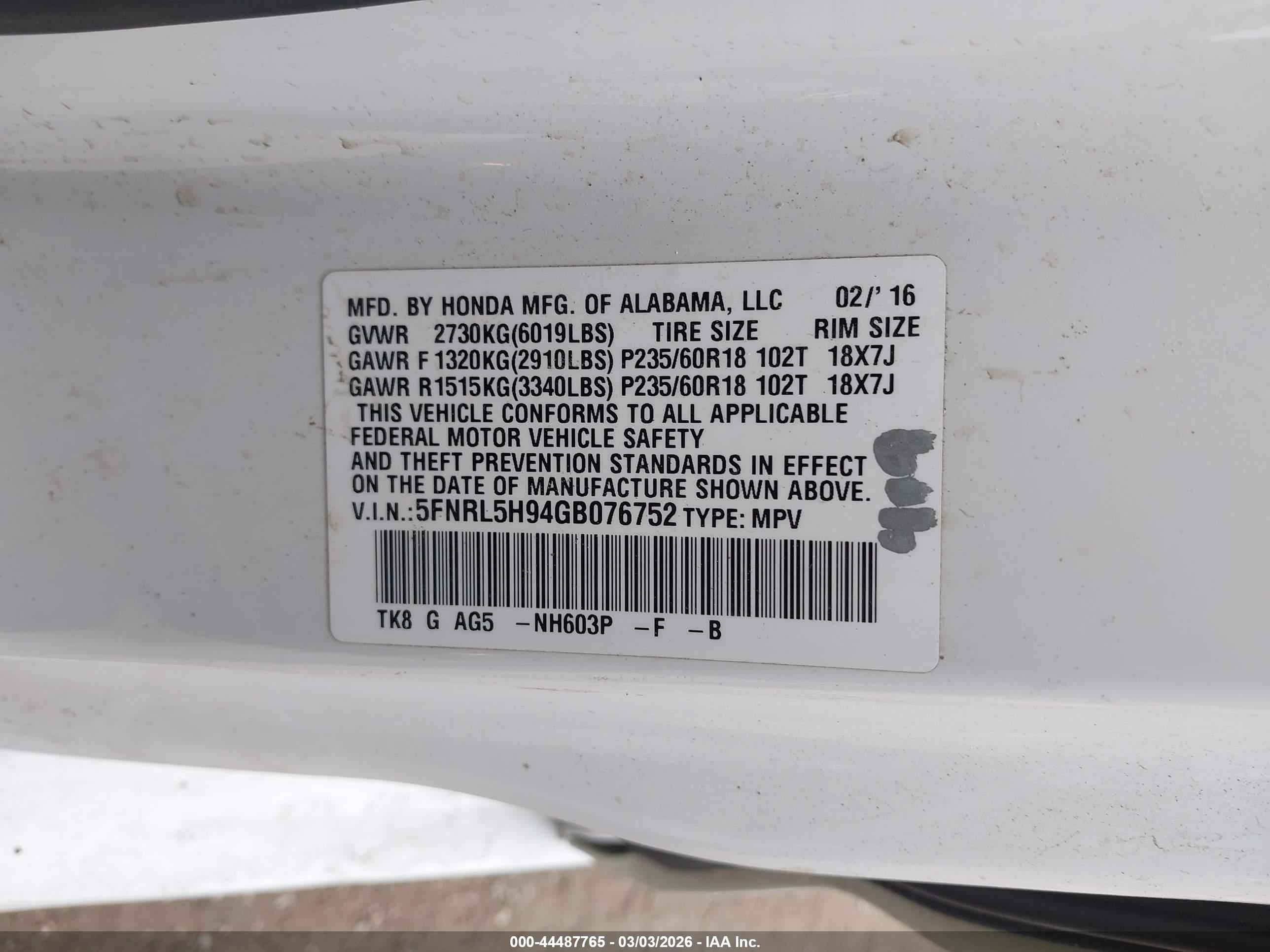 HONDA ODYSSEY image 9